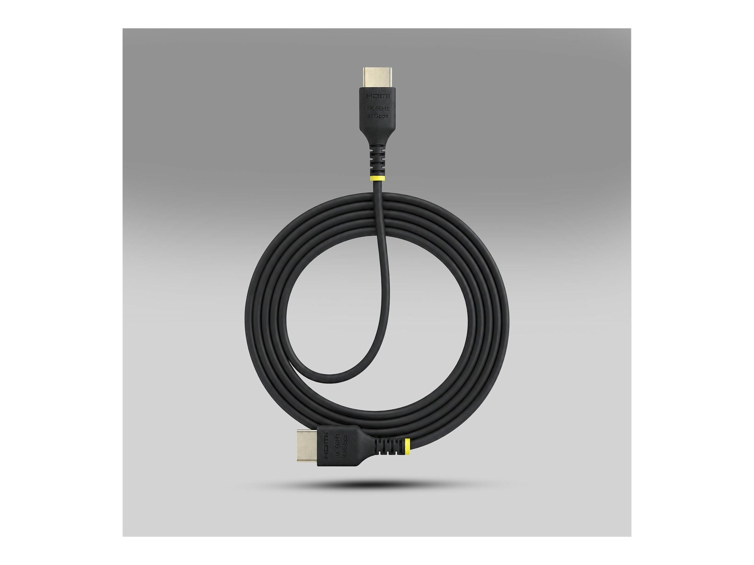 StarTech.com Cable HDMI 2.1 Ultrafino y Flexible de 2m - 8K 60Hz/4K 120Hz - 48Gbps HDR10+ eARC - Ultra Alta Velocidad - Certificado