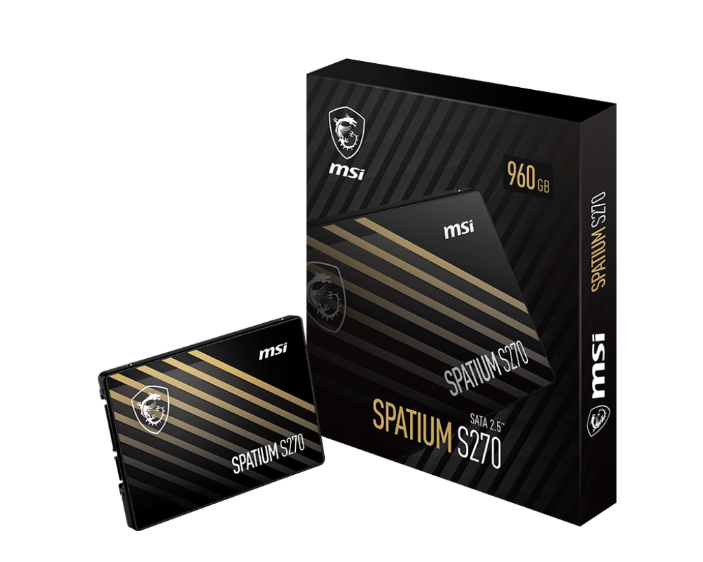 MSI SPATIUM S270 SATA 2.5 960GB disque SSD 2.5 960 Go S�rie ATA III 3D NAND