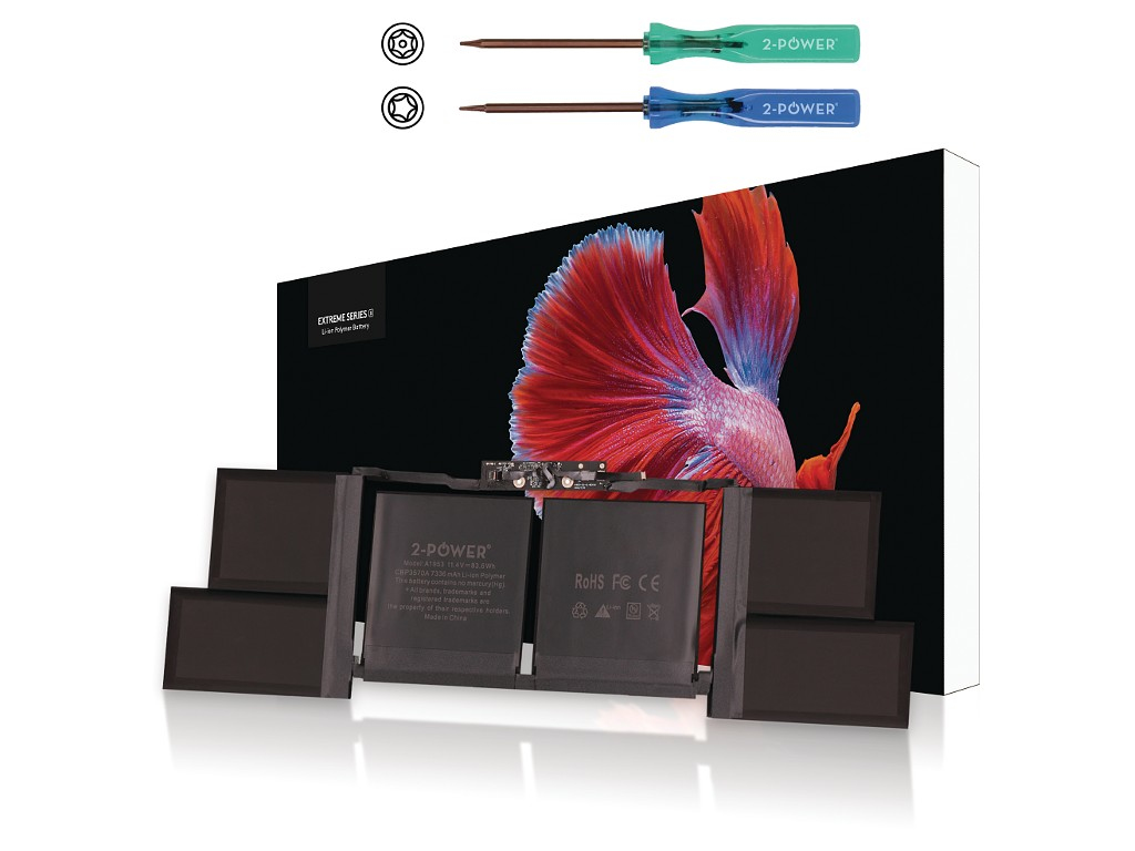 2-power CBP3750A - Apple MacBook Pro 15 Touch A1990 Mid 2018 (EMC3215) - 2019 (EMC3359)