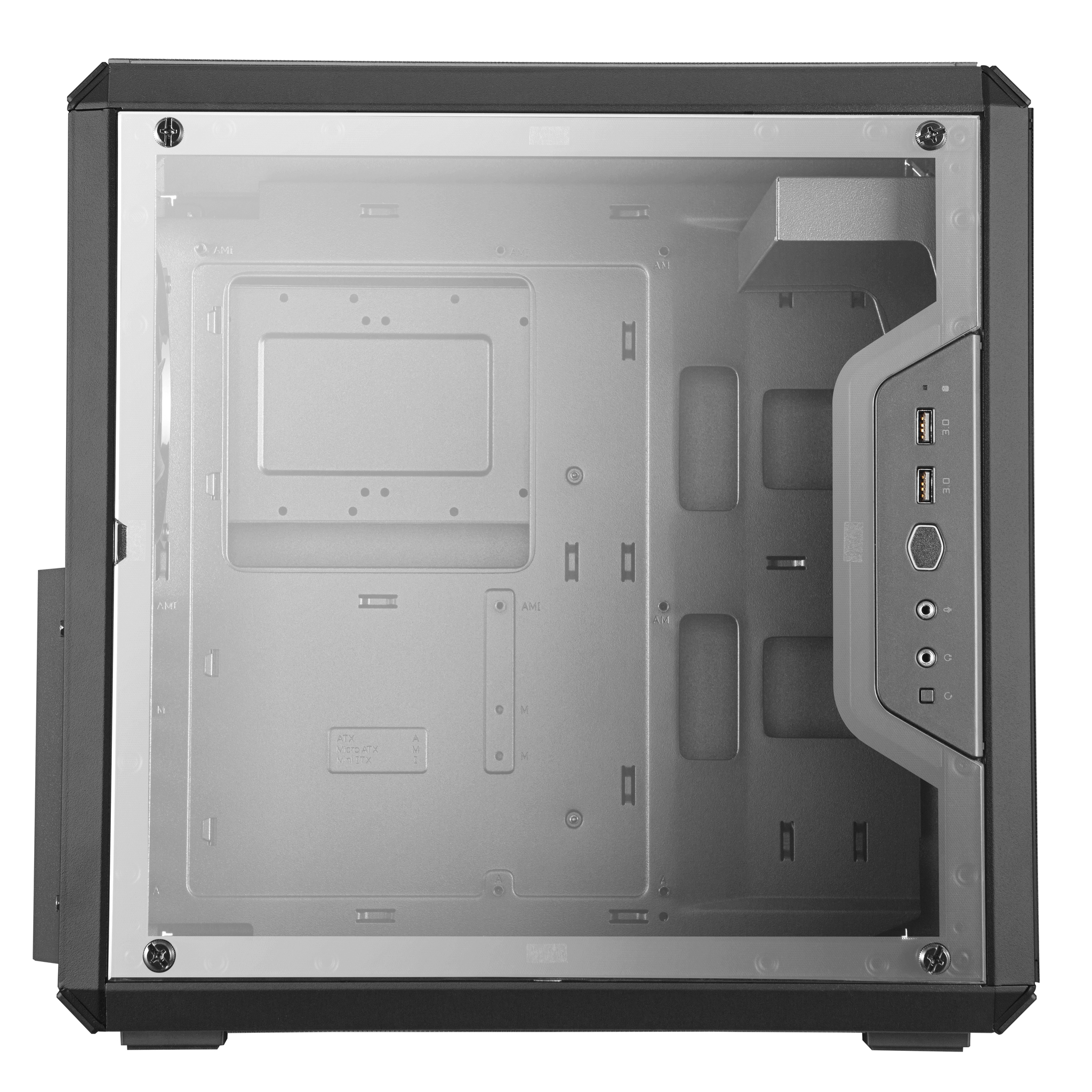 Cooler Master MasterBox Q500L - Tower - ATX - Seitenteil mit Fenster (Acryl)