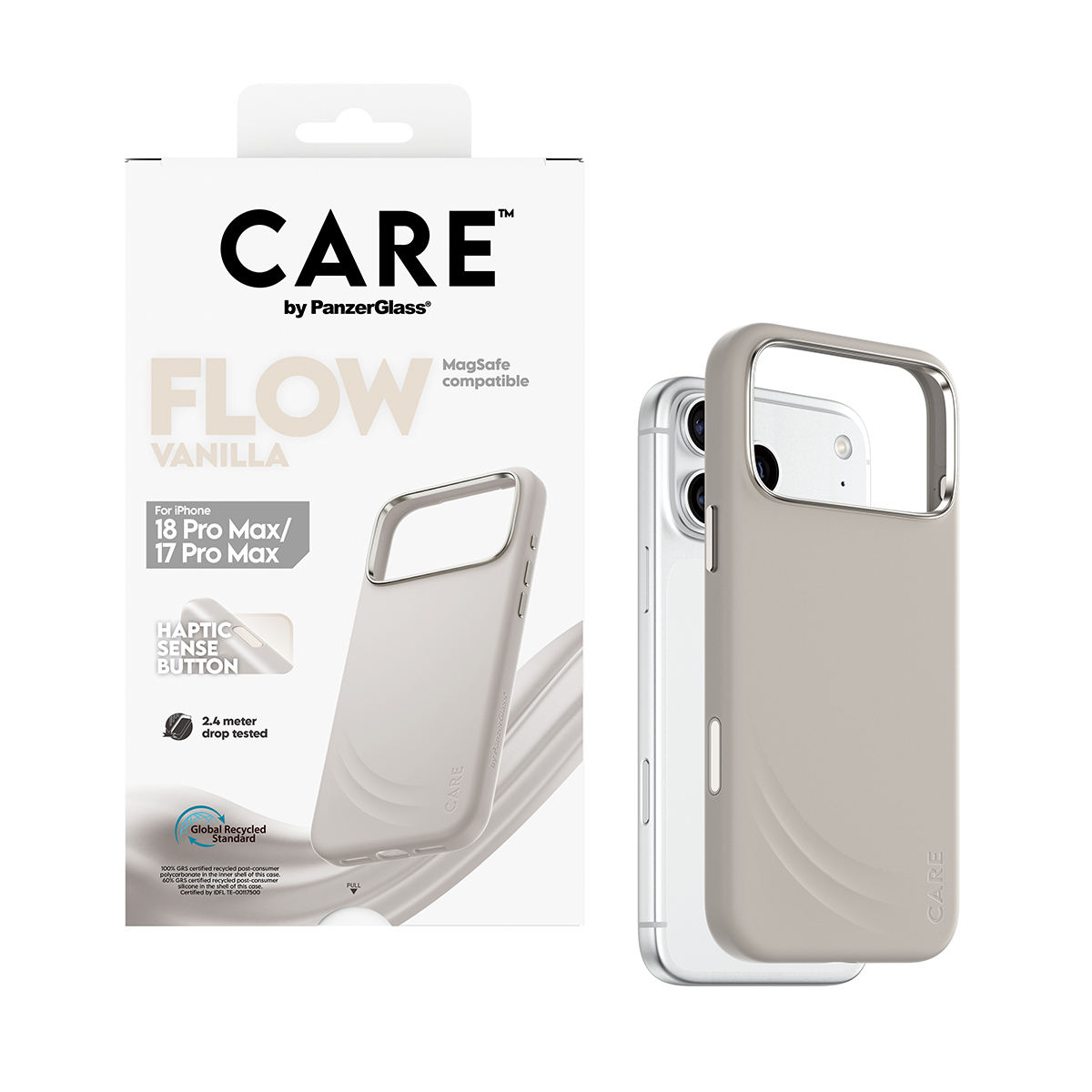 PanzerGlass CARE by � Flow Case Vanilla w. MagSafe iPhone 2026 Pro Max | 17 Pro Max coque de protection pour t�l�phones portables Housse Transparent