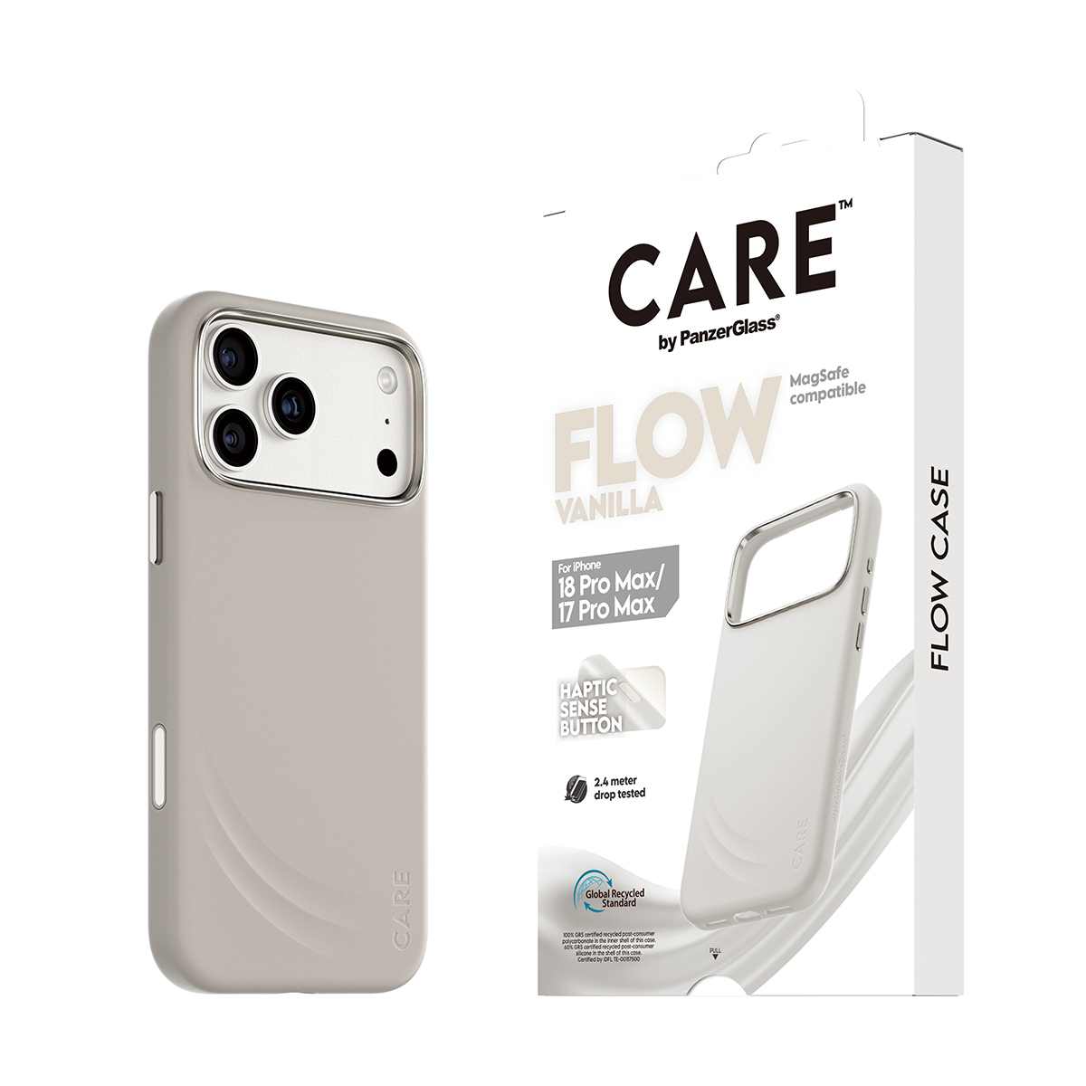 PanzerGlass CARE by � Flow Case Vanilla w. MagSafe iPhone 2026 Pro Max | 17 Pro Max coque de protection pour t�l�phones portables Housse Transparent