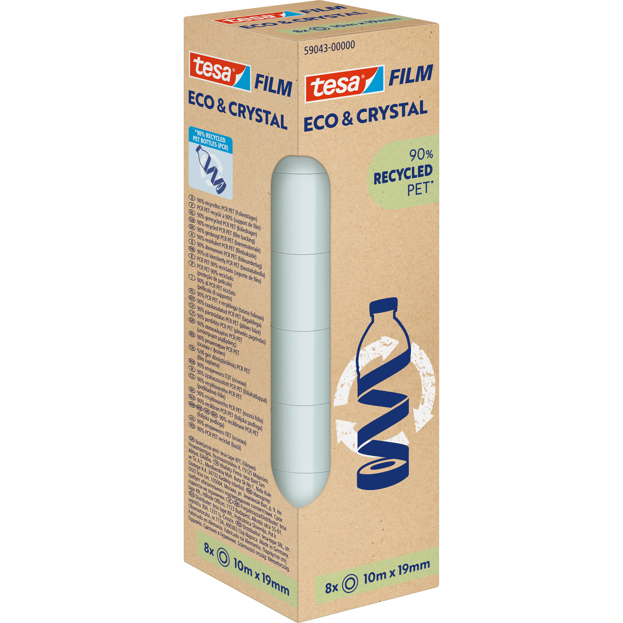 Tesa Eco & Crystal 59043-00000-00 film Eco & Crystal Transparent L x B 10