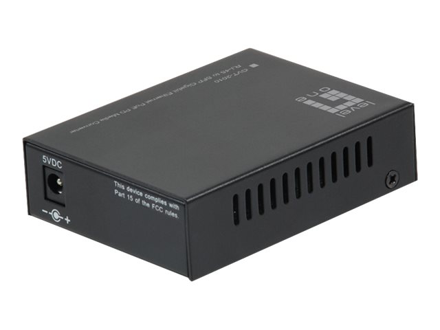 LevelOne GVT-2010 convertidor de medio Negro