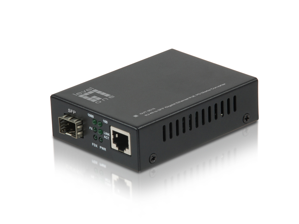 LevelOne GVT-2010 convertidor de medio Negro