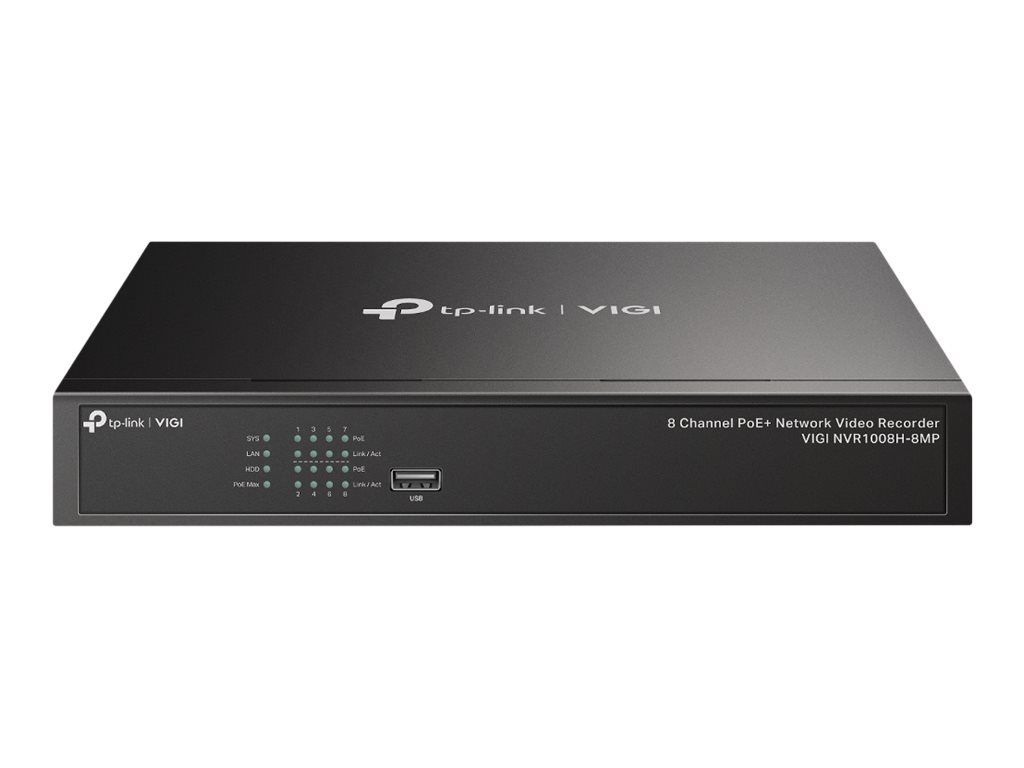 TP-LINK VIGI NVR1008H-8MP V1 - NVR - 8 Kanle - netzwerkfhig