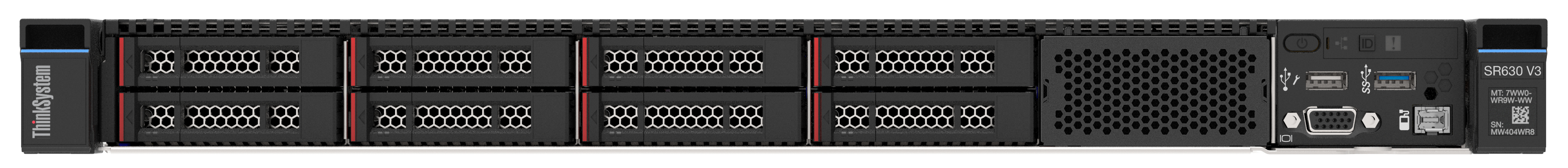 Lenovo ThinkSystem SR630 V3 servidor Bastidor (1U) Intel� Xeon� Silver 4514Y 2 GHz 32 GB DDR5-SDRAM 1100 W