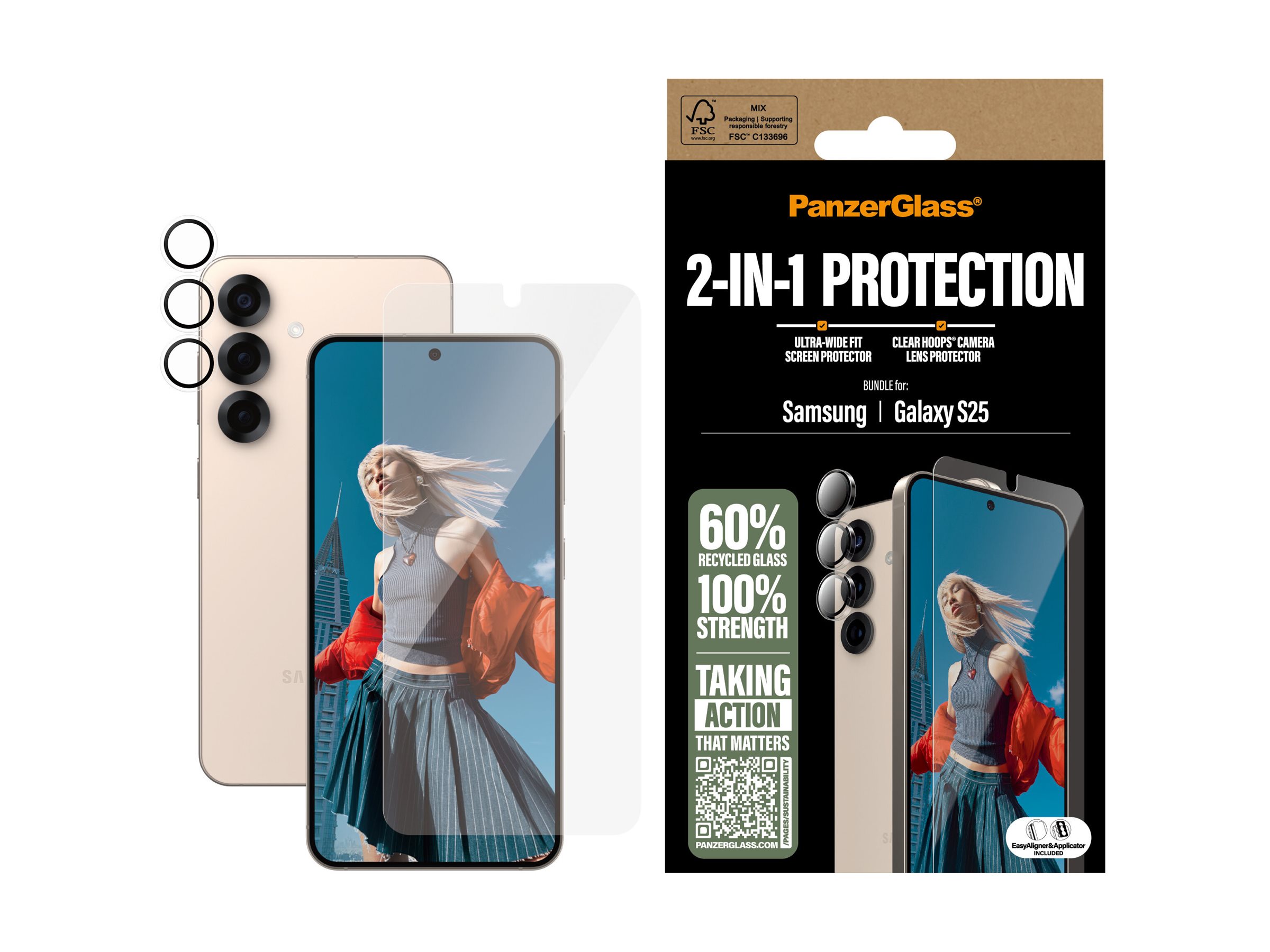 PanzerGlass  2-in-1 Protection Bundle Samsung Galaxy S25