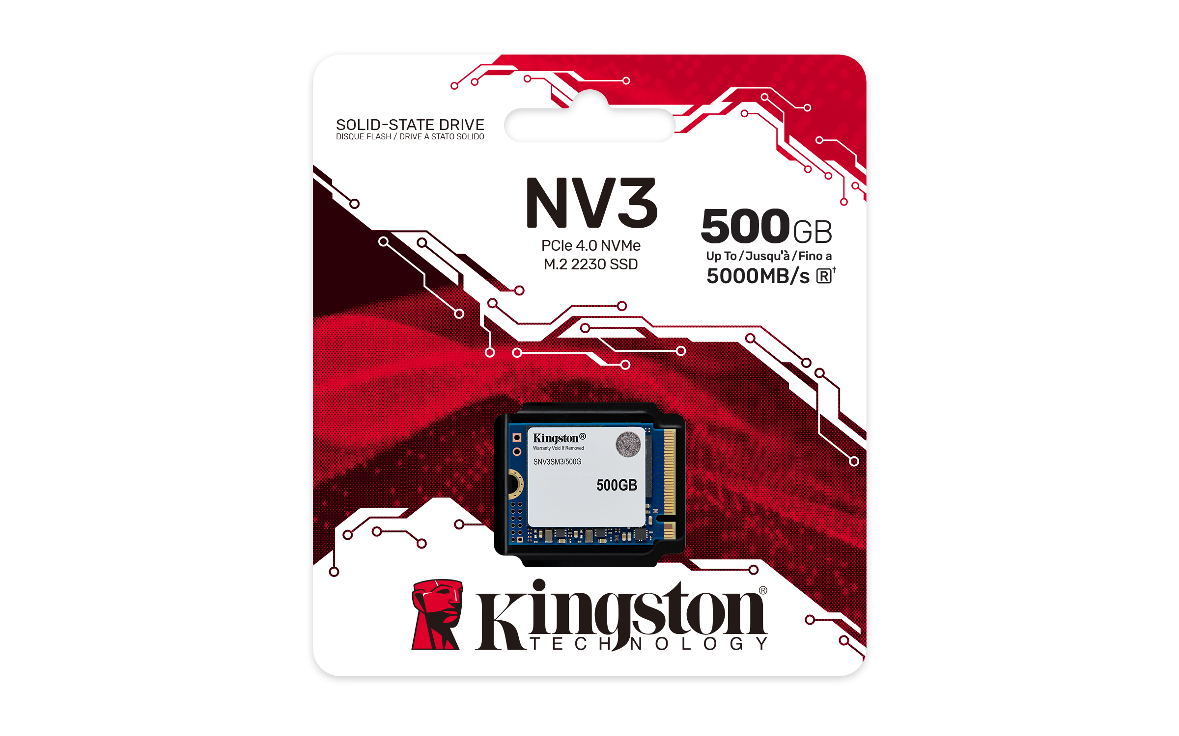 Kingston Technology 500G NV3 M.2 2230 NVMe SSD