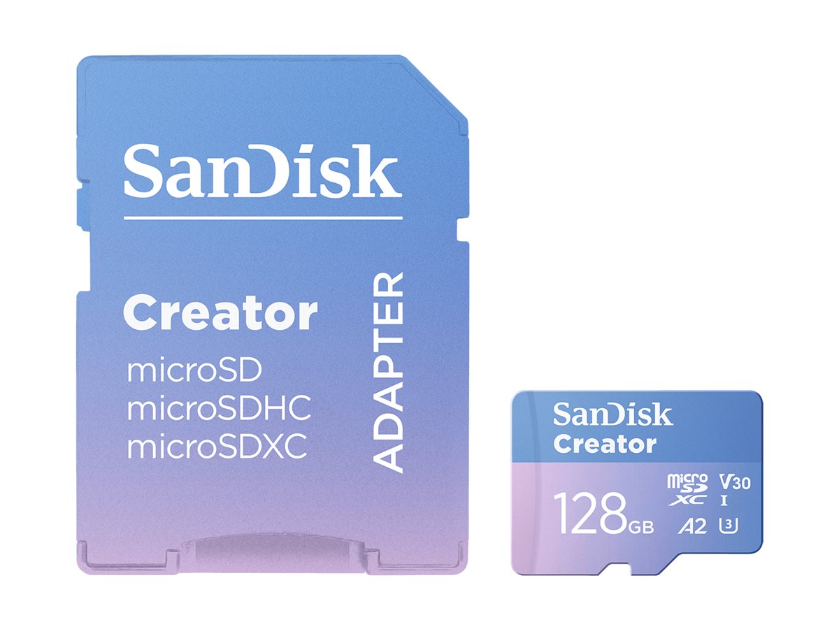 SanDisk Creator - Flash-Speicherkarte (microSDXC-an-SD-Adapter inbegriffen)