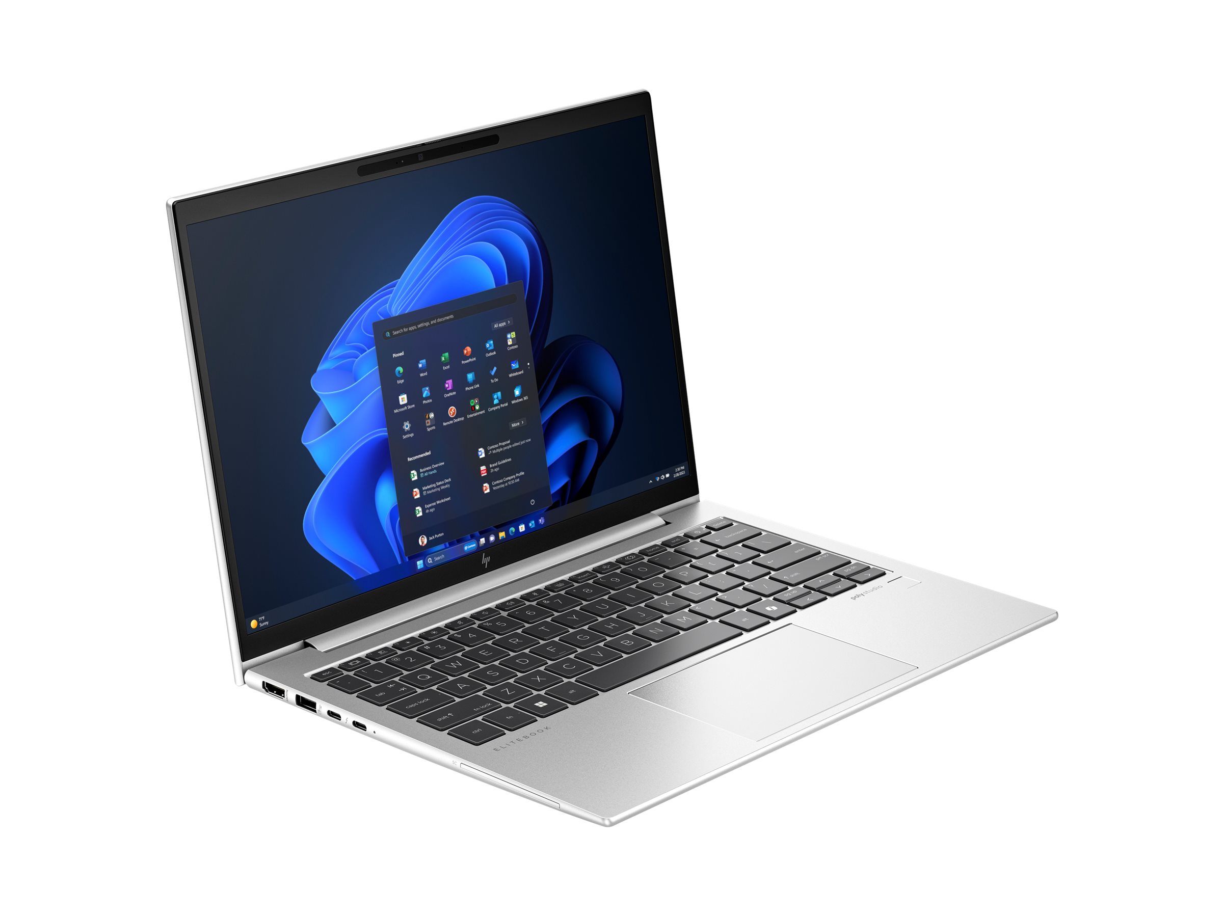 HP EliteBook 835 G11 Notebook - AMD Ryzen 7 8840U / 3.3 GHz - Win 11 Pro - Radeon 780M - 16 GB RAM - 512 GB SSD NVMe - 33.8 cm (13.3)