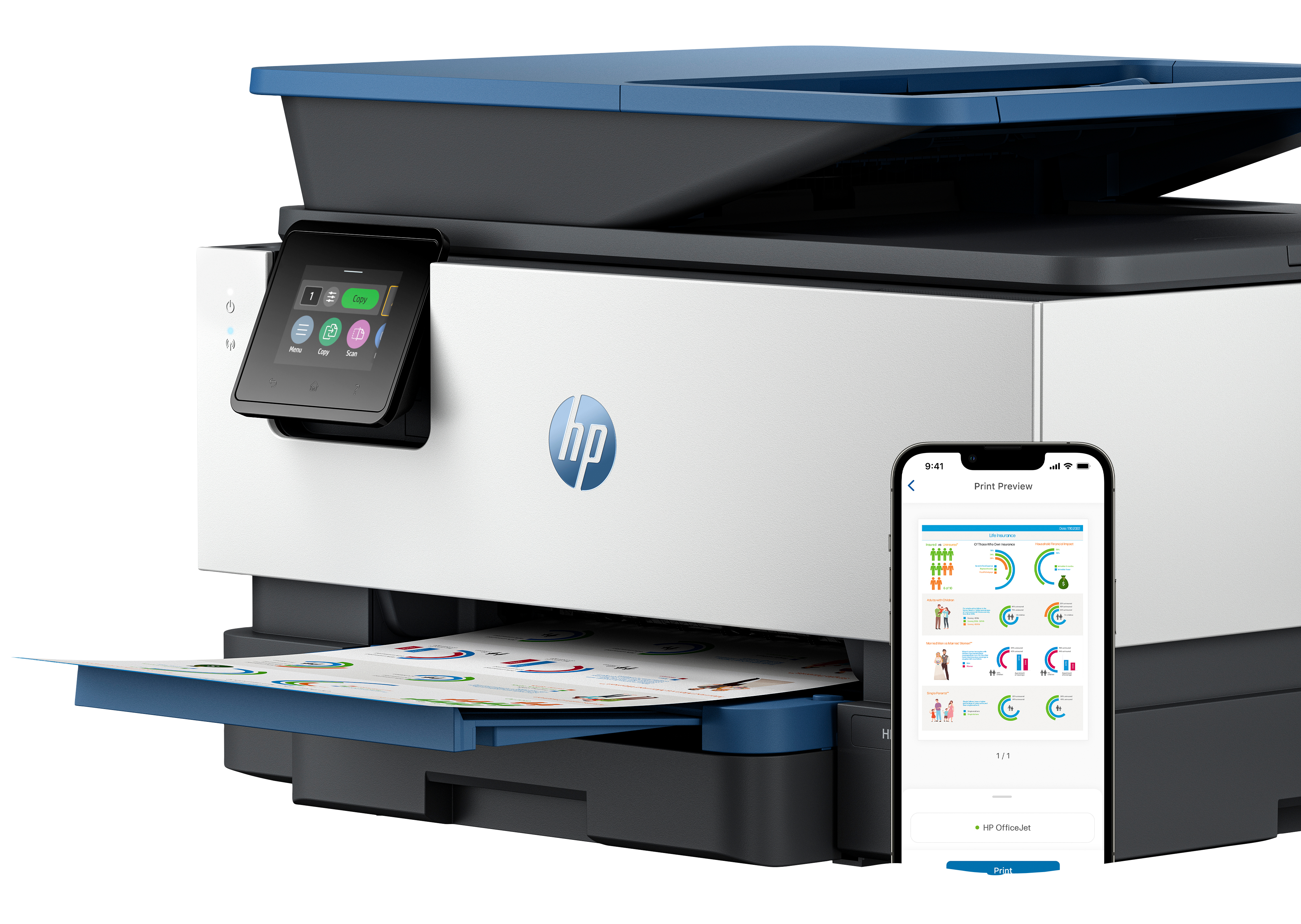 HP Officejet Pro 9125e All-In-One Printer Thermal - Tintenstrahldruck - Farbig