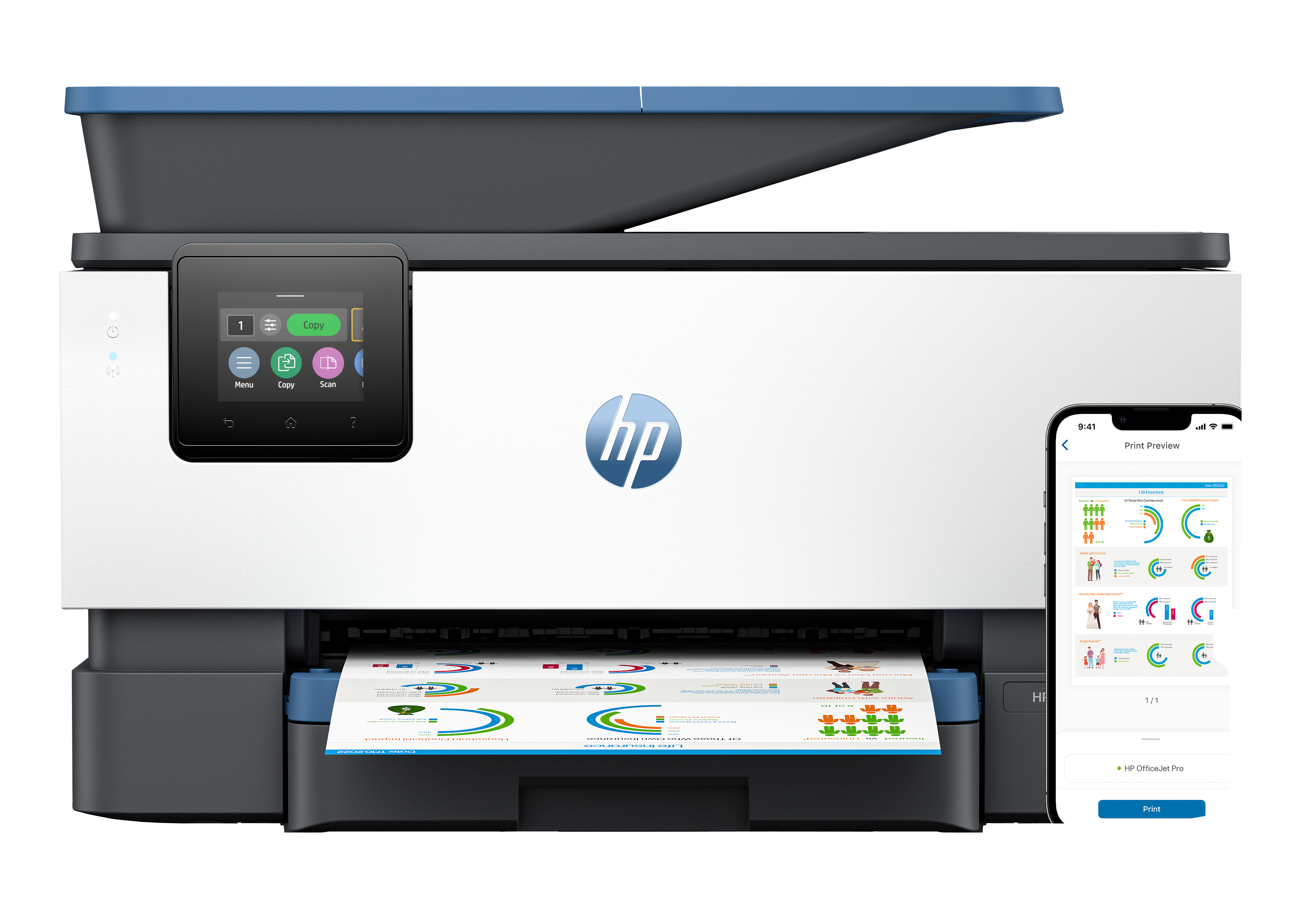 HP Officejet Pro 9125e All-In-One Printer Thermal - Tintenstrahldruck - Farbig