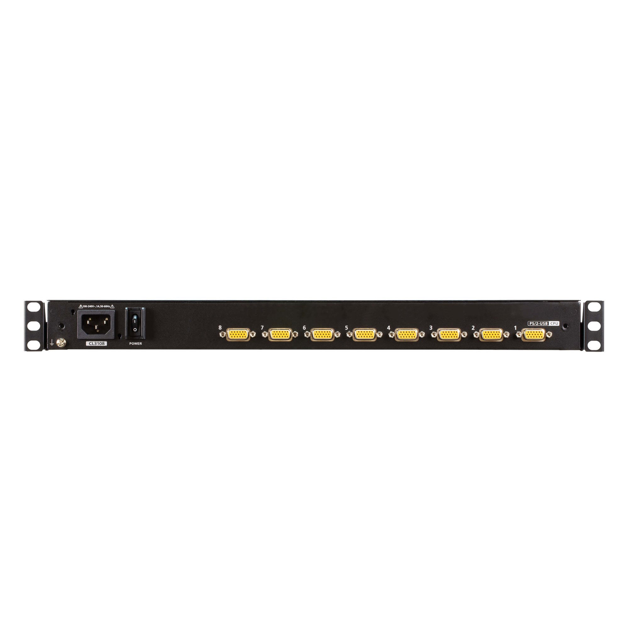 ATEN CL3108NX CH KVM-Switch 8-Port 18.5-LCD-Konsole PS/2-USB VGA