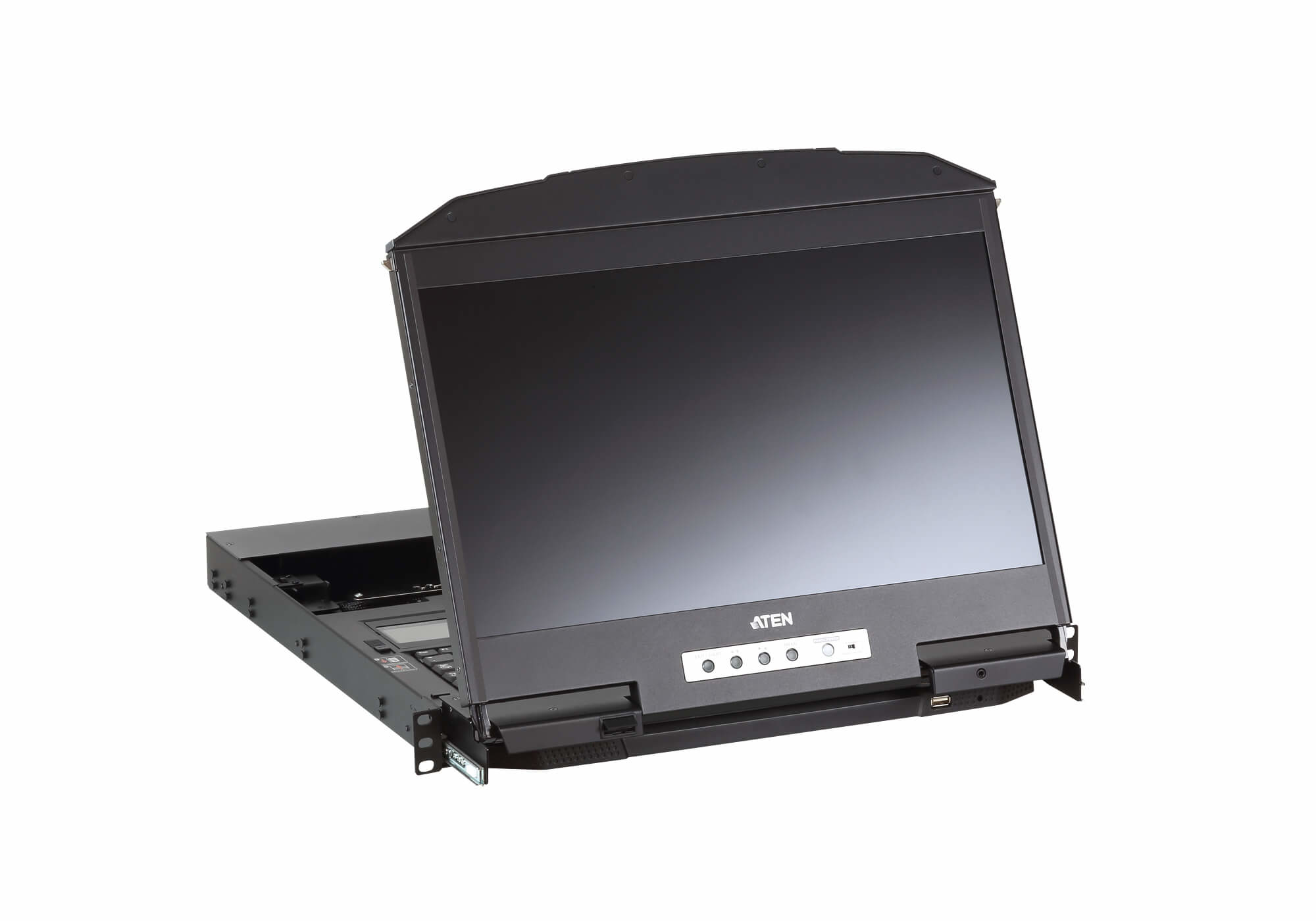 ATEN CL3800NW support dordinateurs 47 cm (18.5) 1920 x 1080 pixels Mtal, Plastique Noir