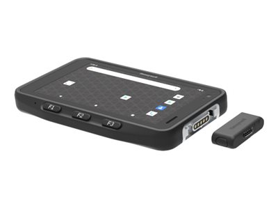HONEYWELL CW45 USB C adapter_ enables connection to charging cable or accessories.