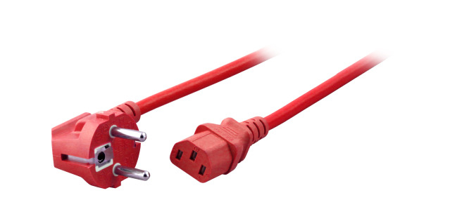 EFB Elektronik EK588RT.3V2 cavo di alimentazione Rosso 3 m Spina di alimentazione di tipo F Accoppiatore C13