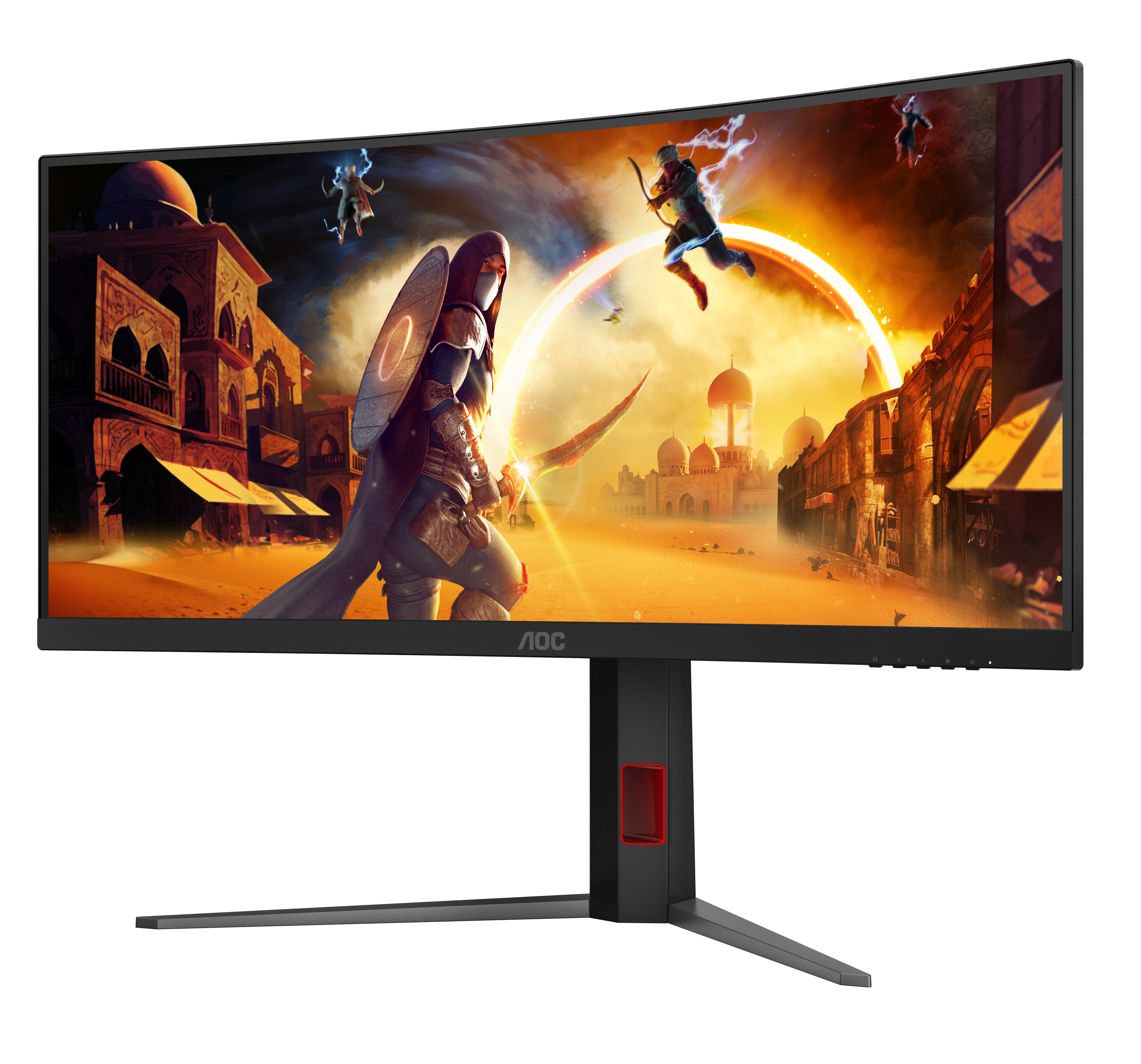 AOC G4 CU34G4Z computer monitor 86.4 cm (34) 3440 x 1440 pixels Wide Quad HD LED Black, Red