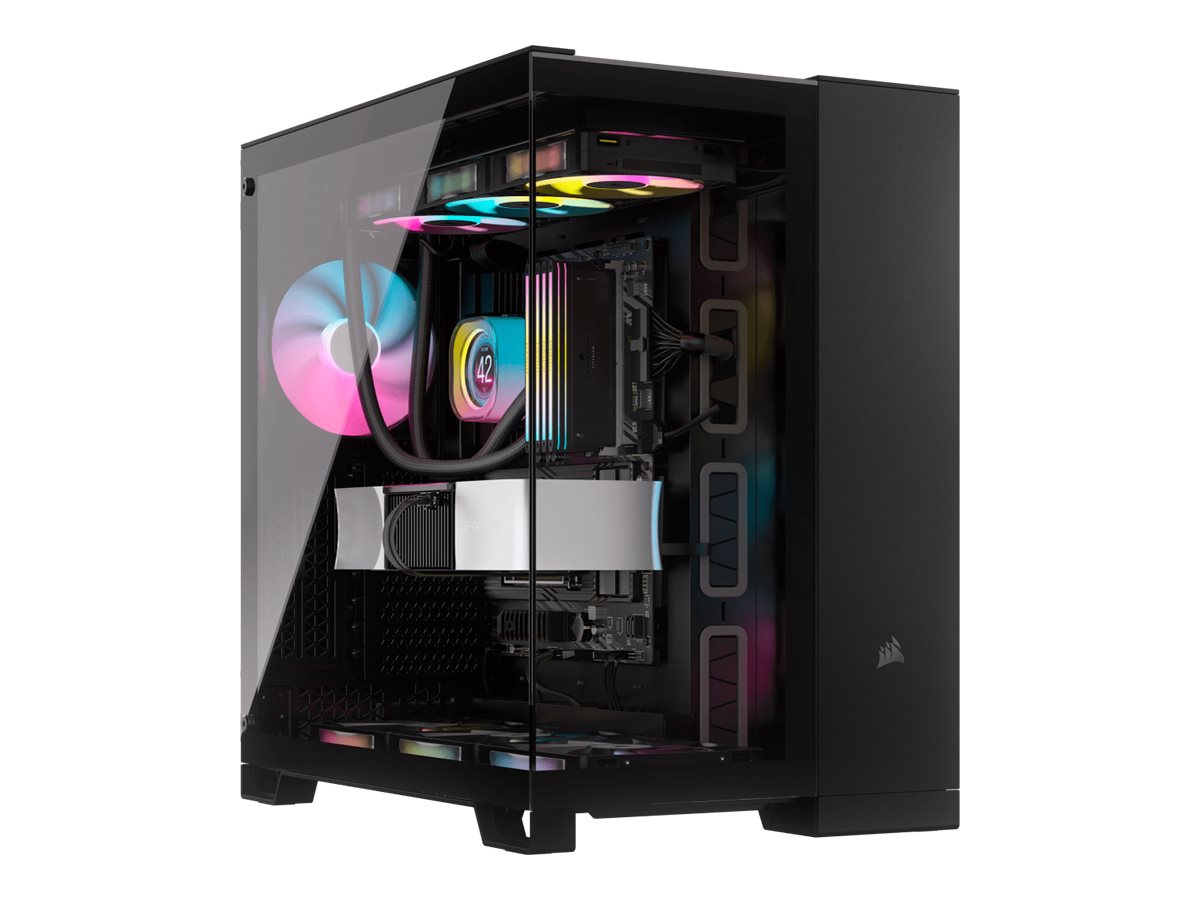 Corsair 6500X schwarz/anthrazit Tempered Glass x 2