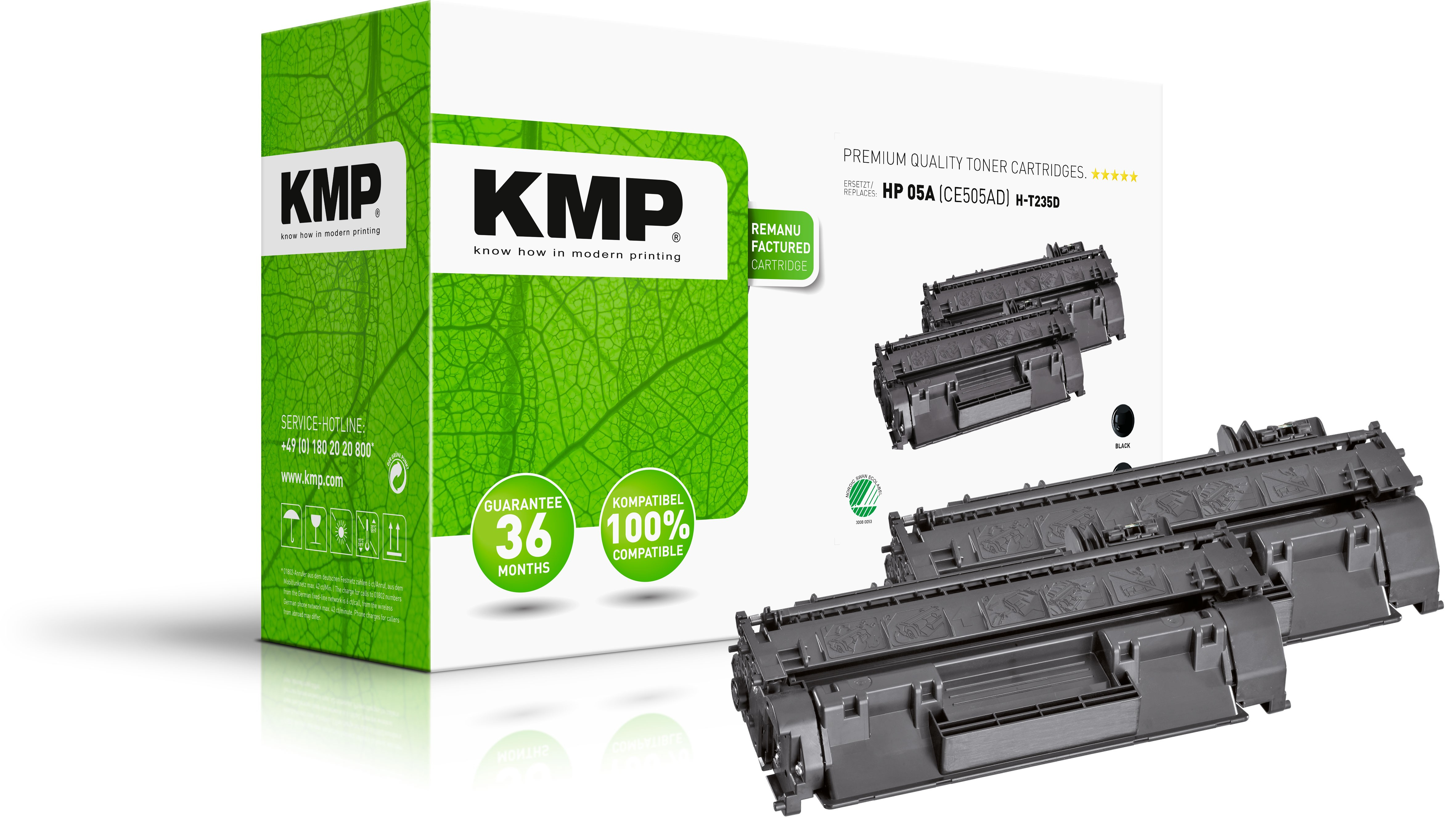 KMP H-T235D cartucho de t�ner 2 pieza(s) Compatible Negro