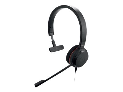 Jabra Evolve 20 USB-C MS Mono Auriculares Almbrico Diadema Oficina/Centro de llamadas USB Tipo C Negro