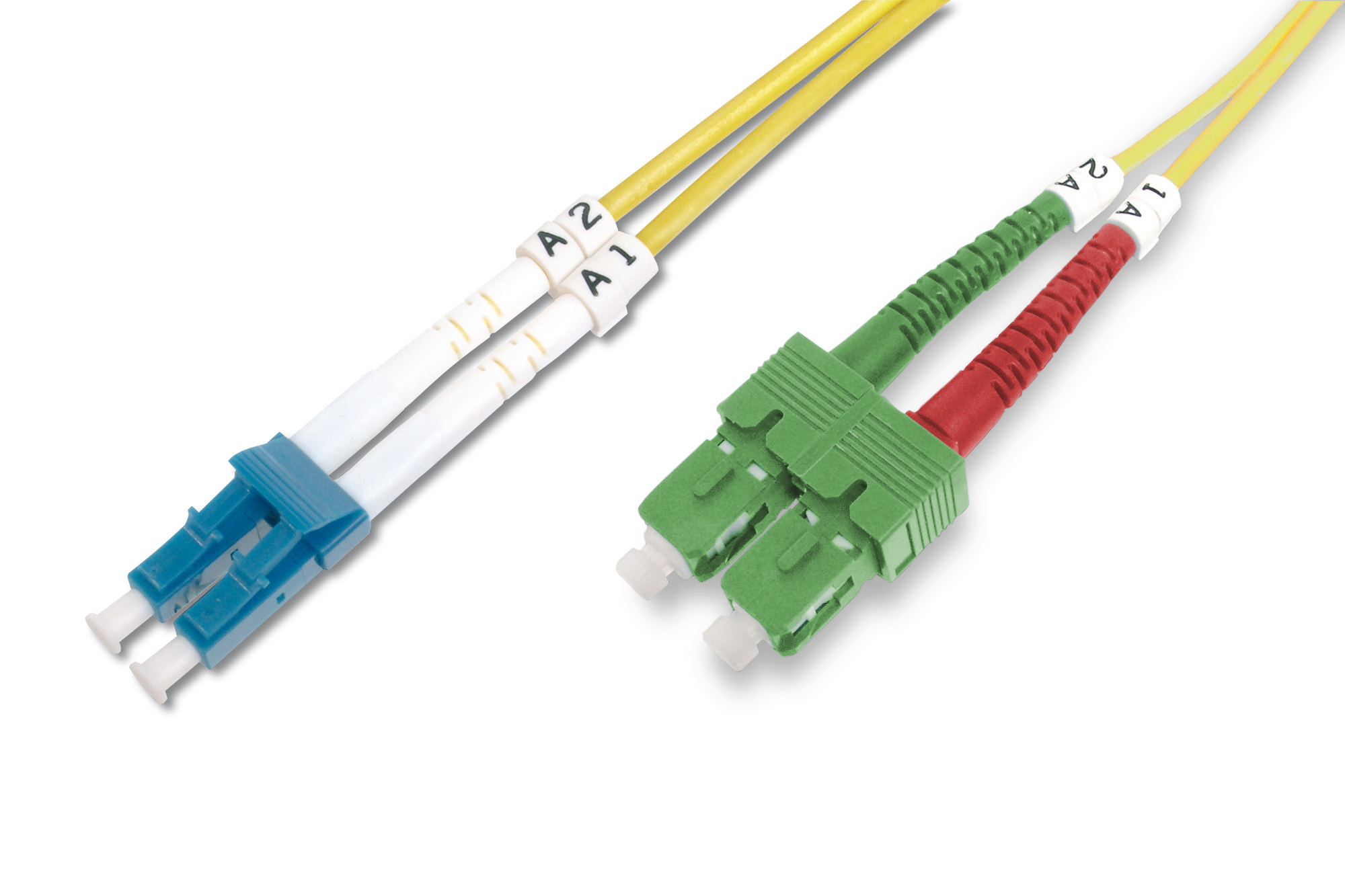 Digitus Patch monomodale fibra ottica K SC (APC) su LC (PC)