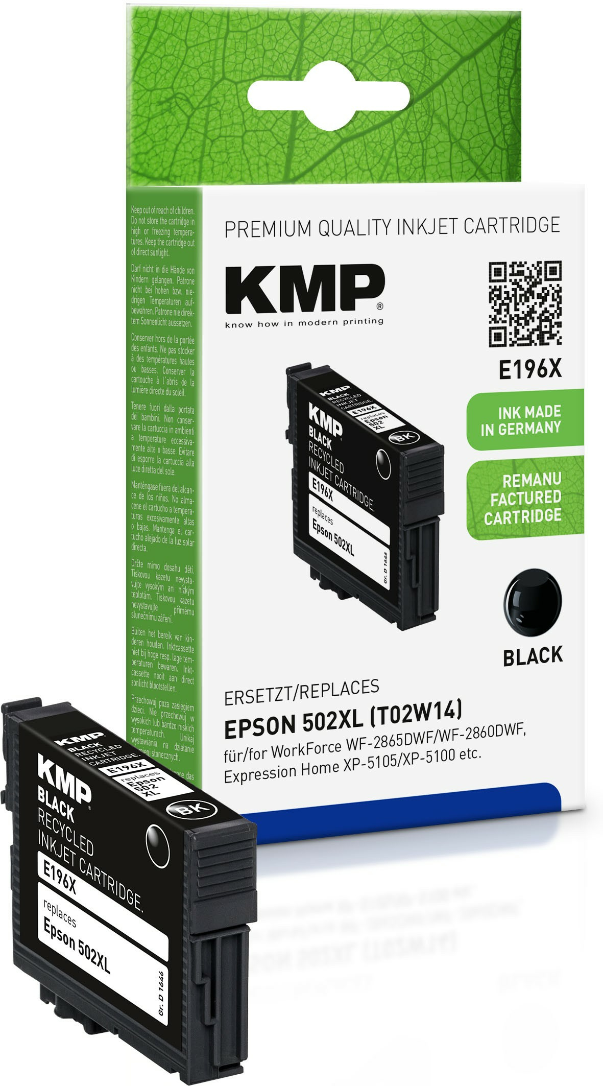 KMP 1646,4001 ink cartridge 1 pc(s) Compatible Black