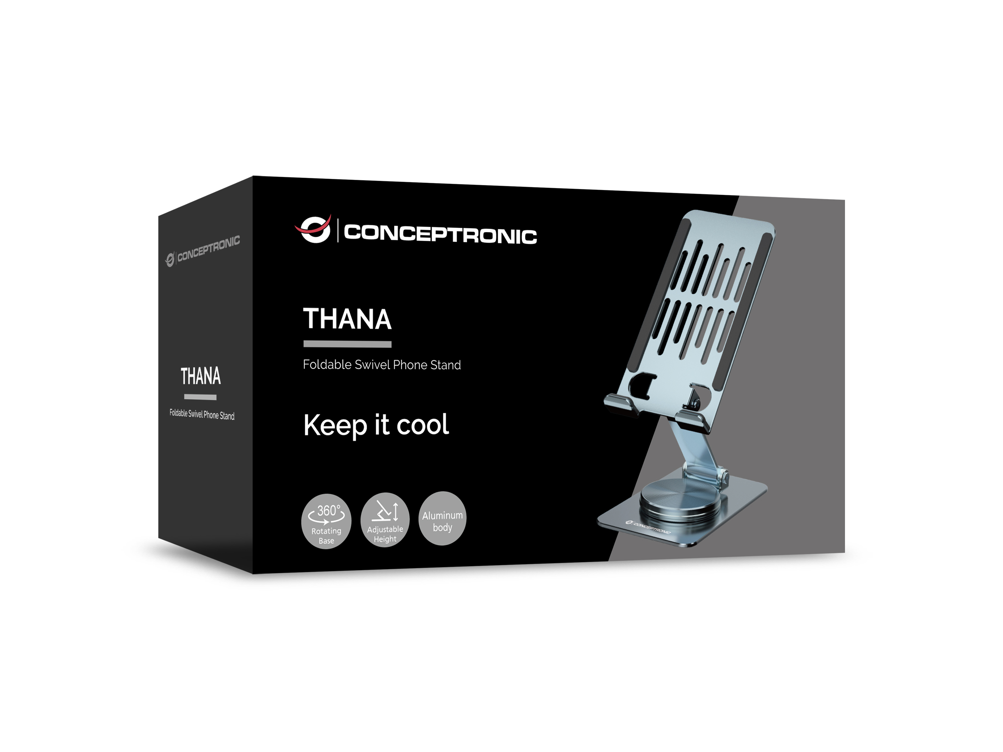 Conceptronic THANA08G support Support passif Mobile/smartphone Argent