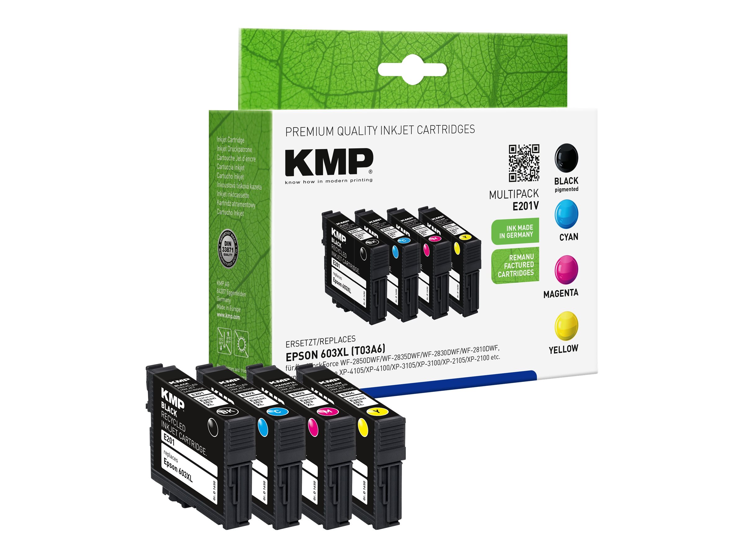 KMP MULTIPACK E201V ink cartridge 4 pc(s) Compatible Black, Cyan, Magenta, Yellow