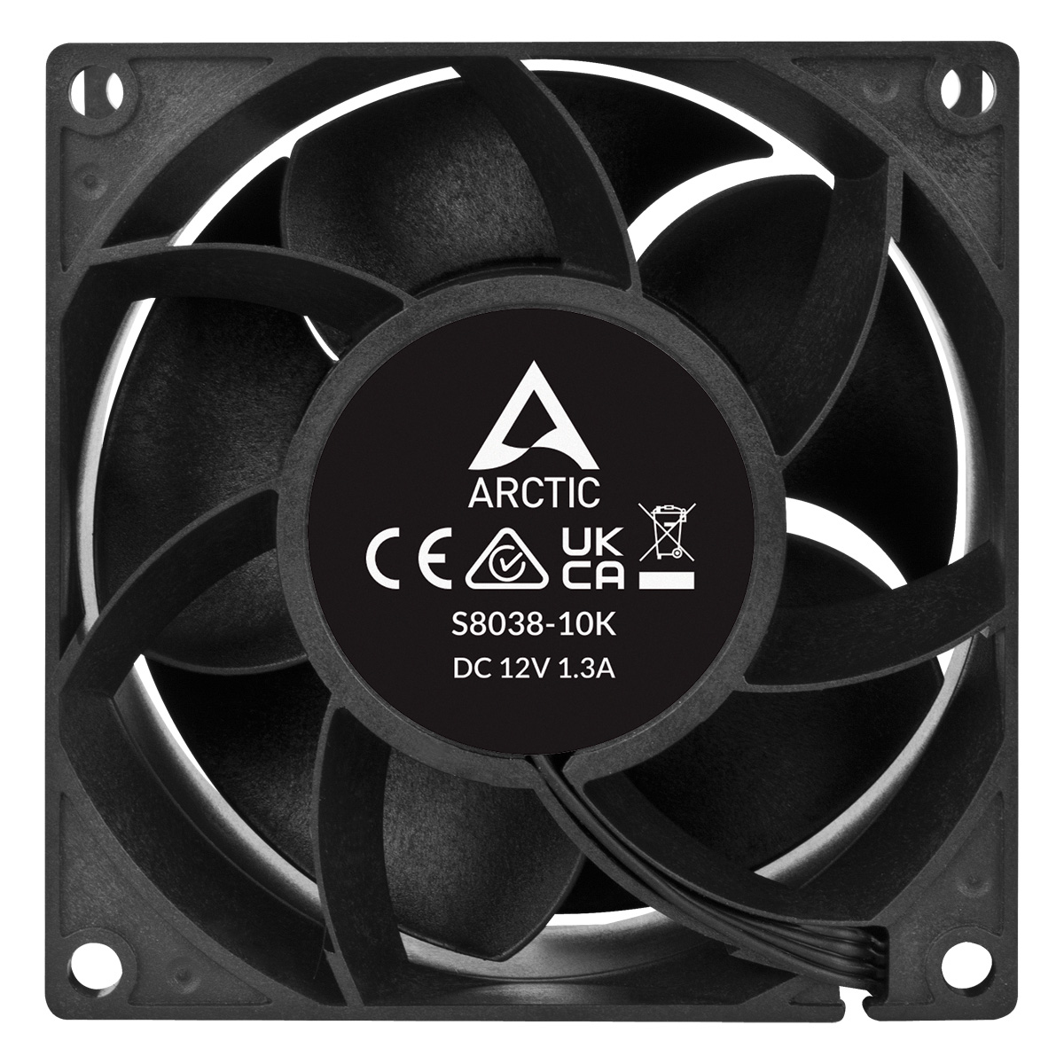ARCTIC S8038-10K Processore Ventilatore 8 cm Nero 1 pz