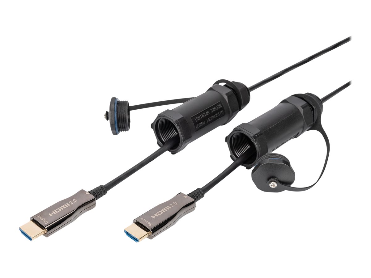 DIGITUS 4K HDMI - AOC - gepanzertes Verbindungskabel mit Schutzhlse