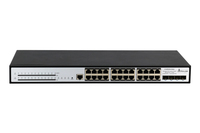 Extralink PoE Switch Chiron Pro 24x RJ45 1000Mb/s PoE - 4x SFP+ - L3 - 370W - Managed - L3 - Gigabit Ethernet (10/100/1000) - Power over Ethernet (PoE) - Rack-Einbau - 1U