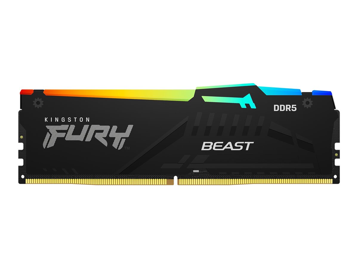 Kingston Technology FURY Beast 64GB 6000MT/s DDR5 CL36 DIMM (Kit of 2) RGB