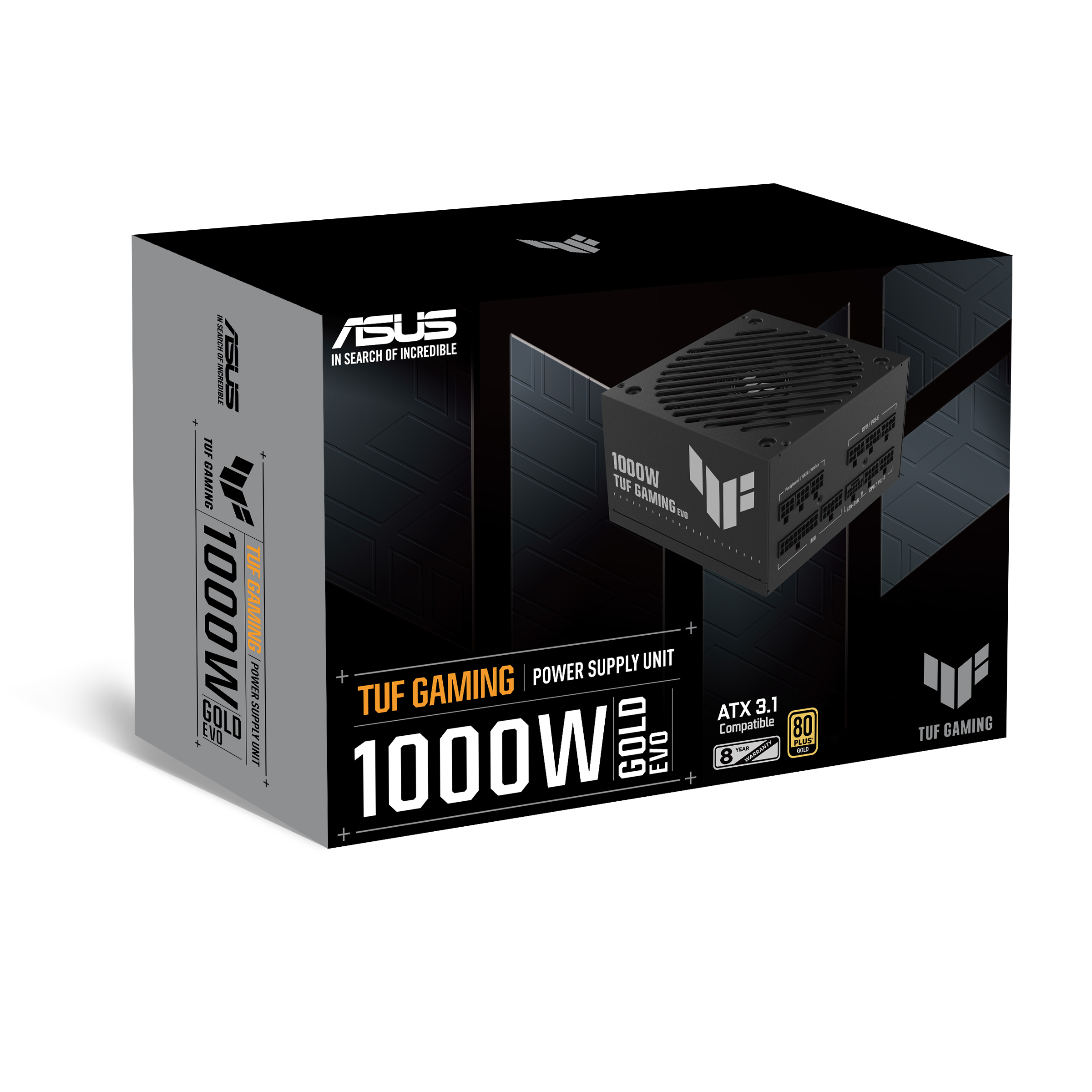 ASUS TUF Gaming 1000W Gold EVO unidad de fuente de alimentaci�n 20+4 pin ATX ATX Negro