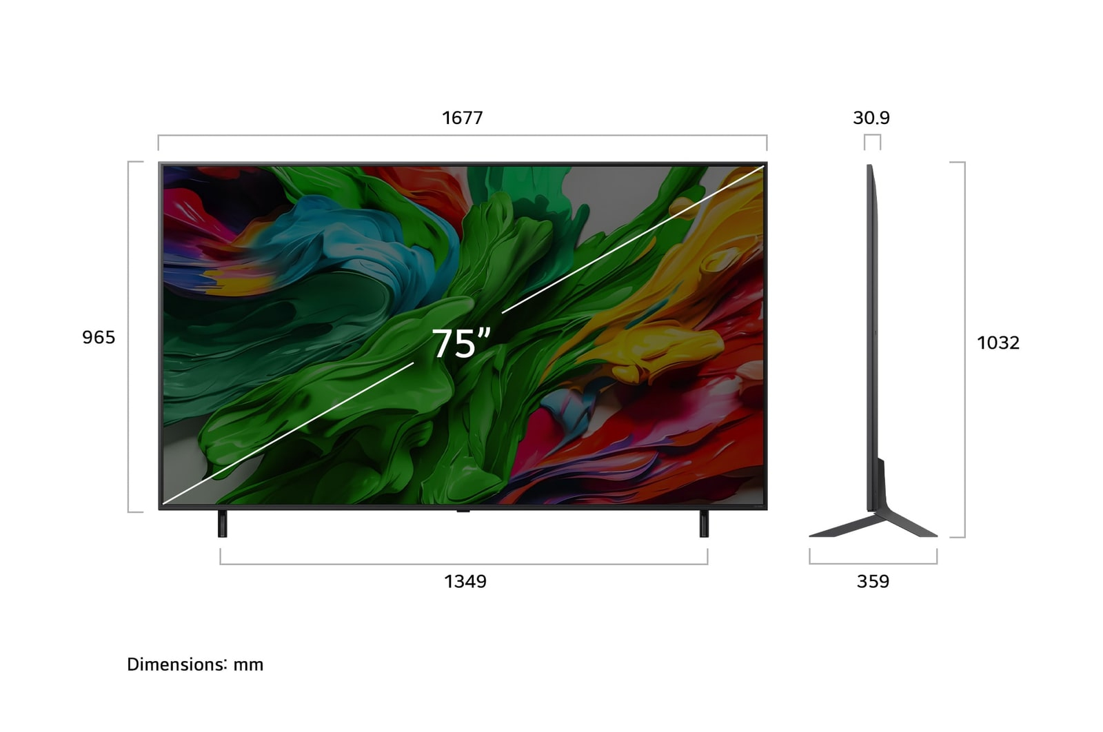 LG QNED evo AI 75QNED85A6C 190,5 cm (75) 4K Ultra HD Smart TV Wifi Negro