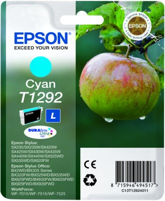 Epson T1292 - 7 ml - Cyan - Original - Blisterverpackung