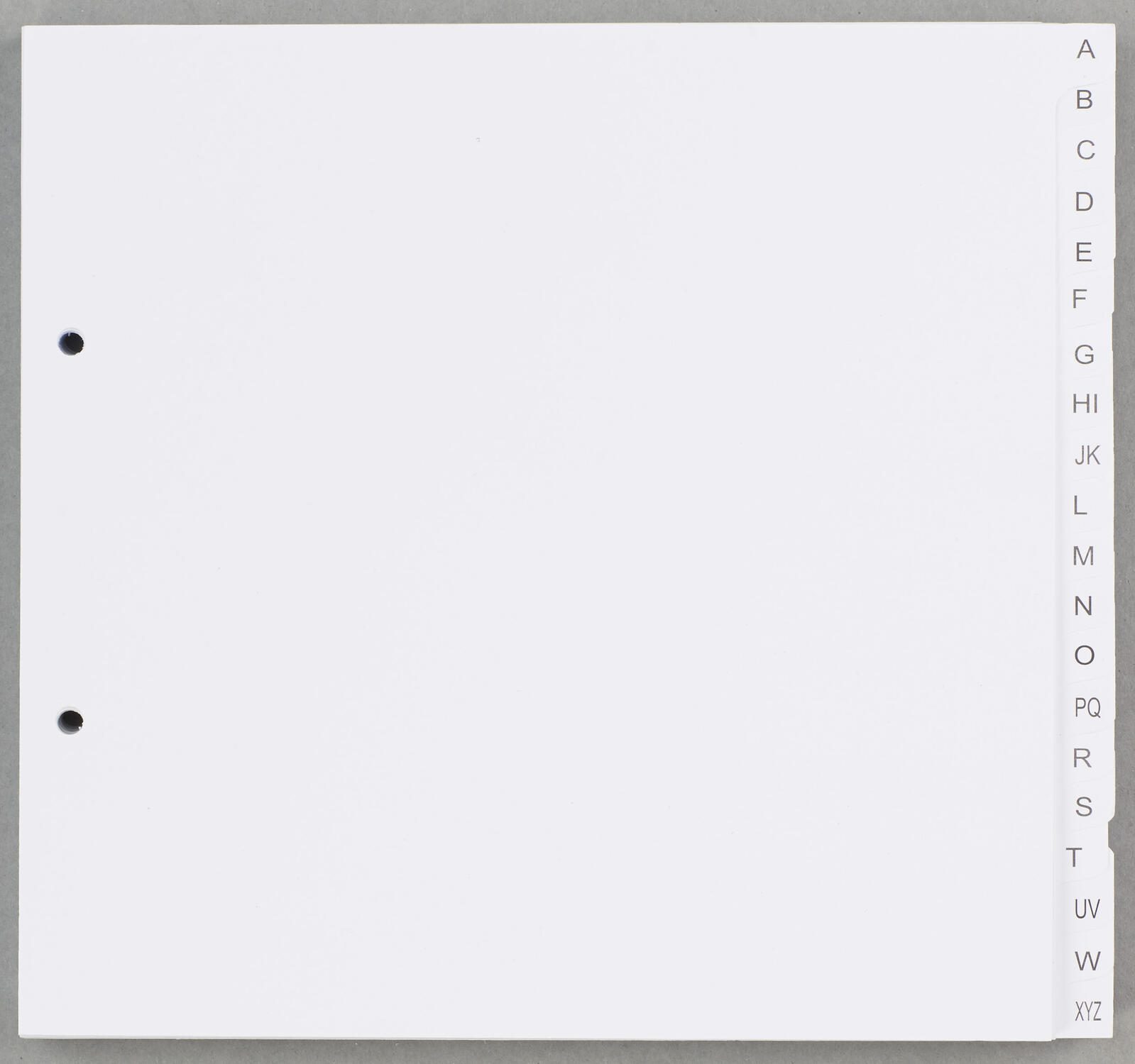 dots 5 Ordnerregister DIN A4 Halbformatberbreite A-Z wei 20-teilig