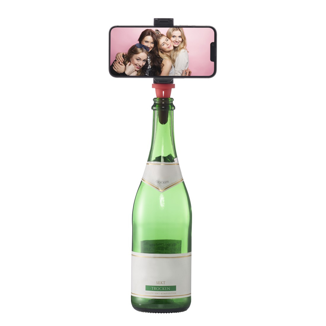 Hama Bottle Pod Fun Supporto passivo Telefono cellulare/smartphone Nero, Rosso