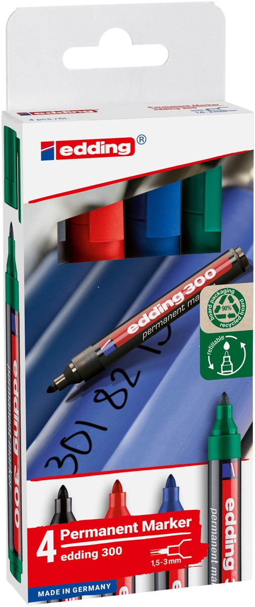 EDDING 300 Permanentmarker farbsortiert 1.5 - 4 St.
