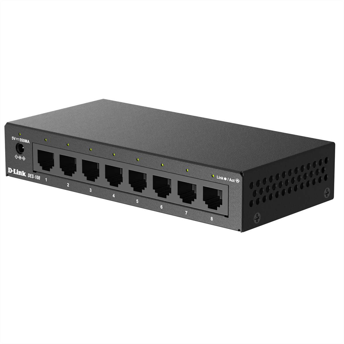D-Link Fast Ethernet Unmanaged Desktop Switch - Switch - 0,1 Gbps
