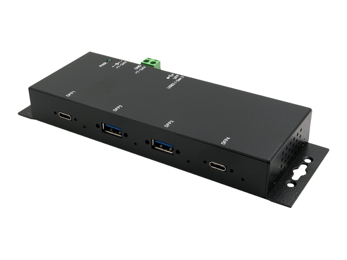 Exsys EX-1234HMVS - Hub - 4 x USB 3.2 Gen 2 - Desktop, wandmontierbar