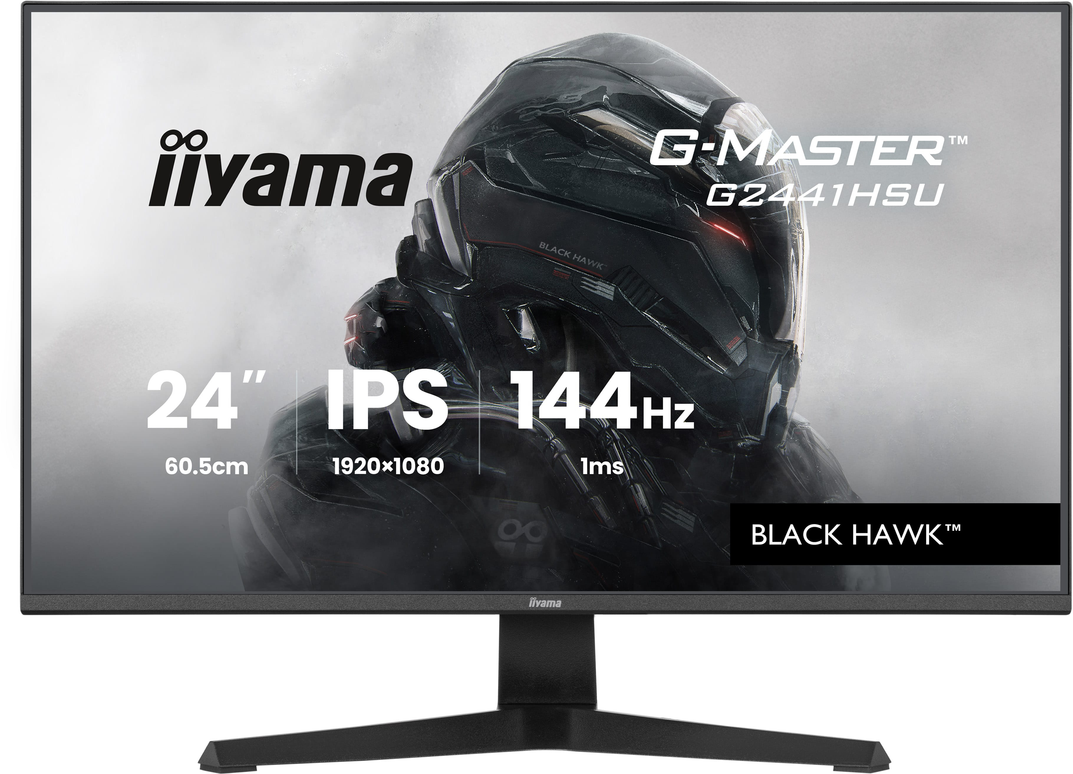 iiyama Get ahead with the 24 G2441HSU Black Hawk monitor with IPS Panel Technology and 1ms MPRT