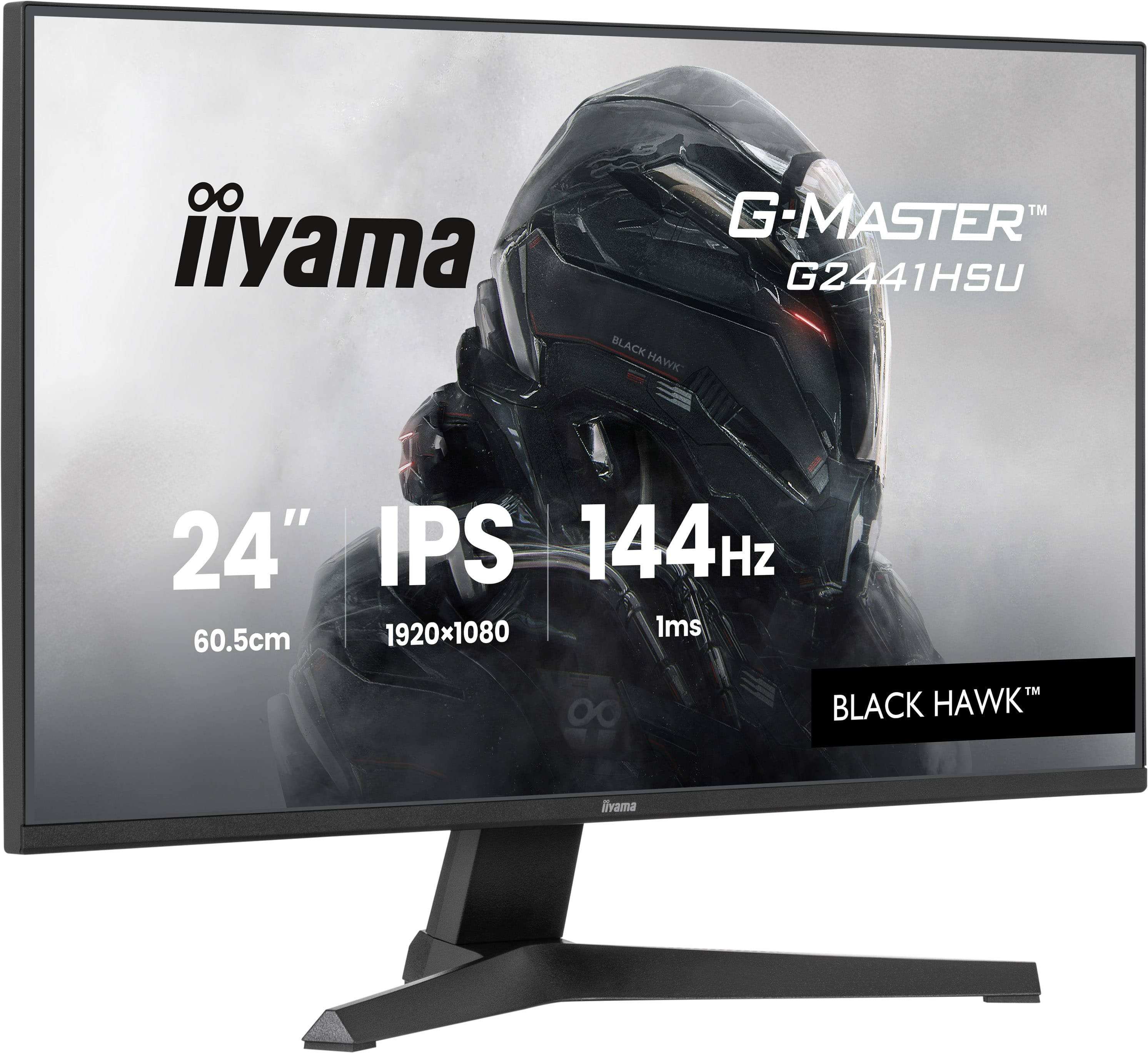 iiyama Get ahead with the 24 G2441HSU Black Hawk monitor with IPS Panel Technology and 1ms MPRT