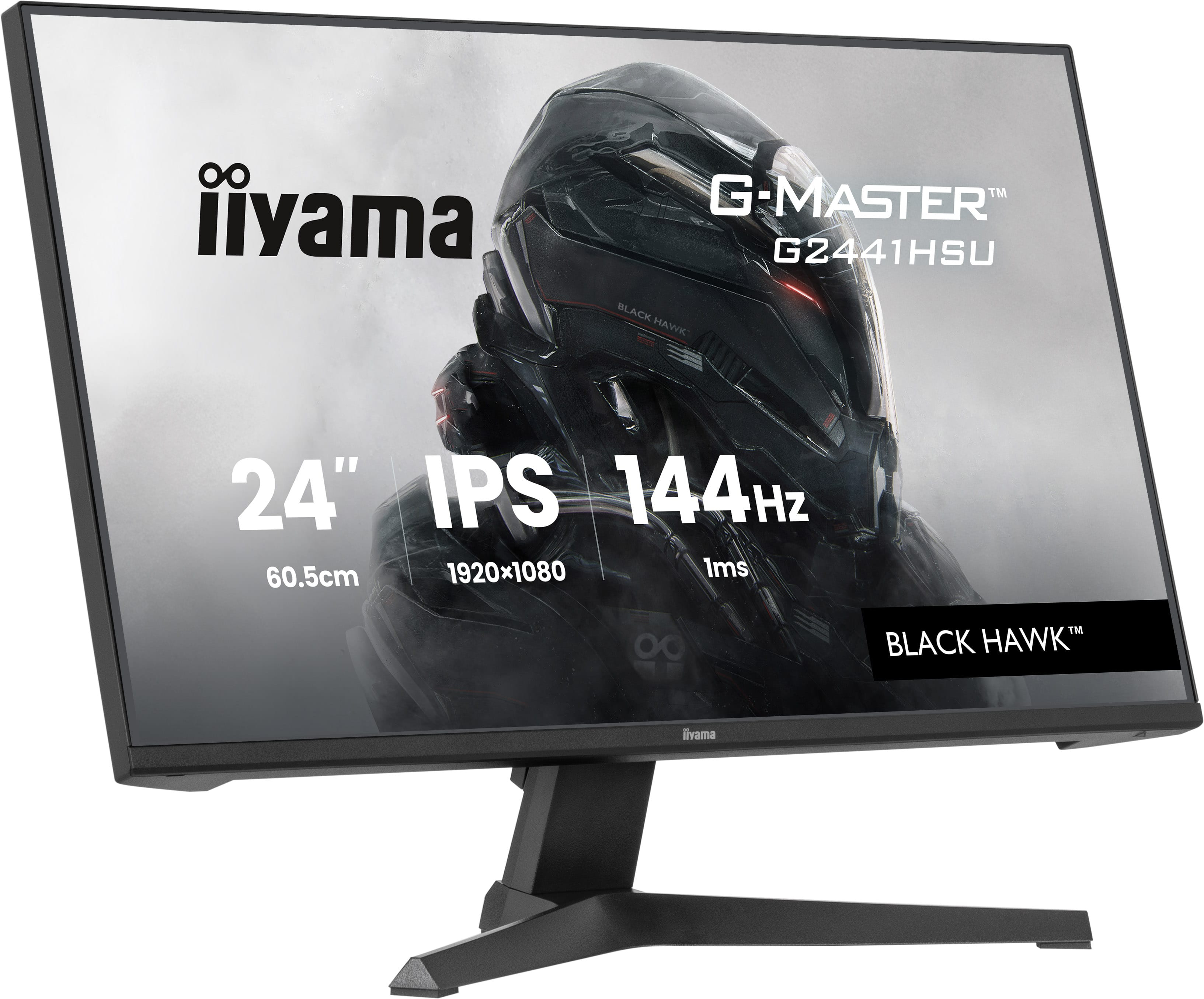 iiyama Get ahead with the 24 G2441HSU Black Hawk monitor with IPS Panel Technology and 1ms MPRT
