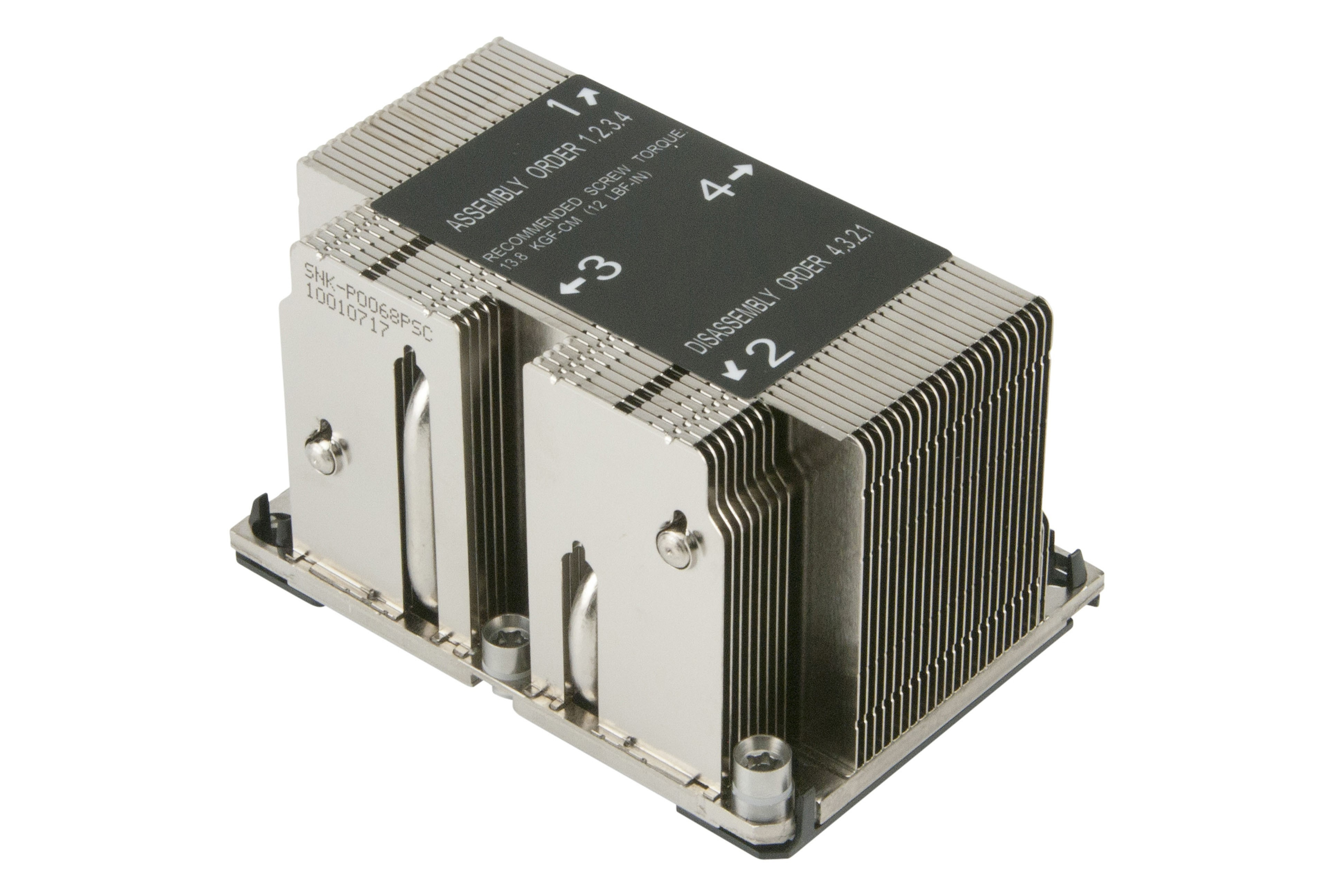 Supermicro SNK-P0068PSC sistema de refrigeraci�n para ordenador Procesador Disipador t�rmico/Radiador Gris