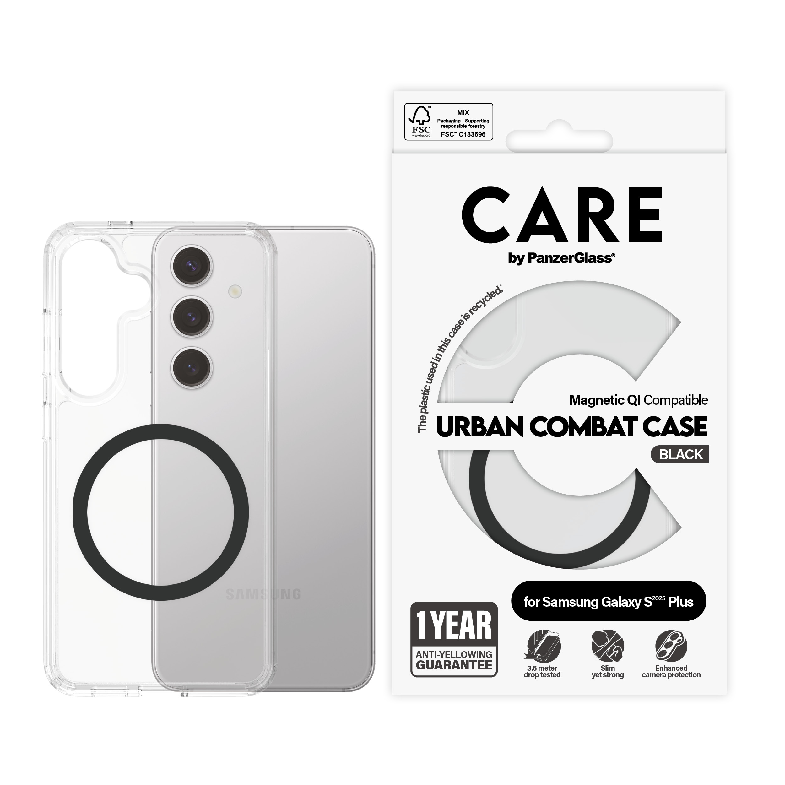 PanzerGlass CRRFUBQG37942 custodia per cellulare Cover Trasparente