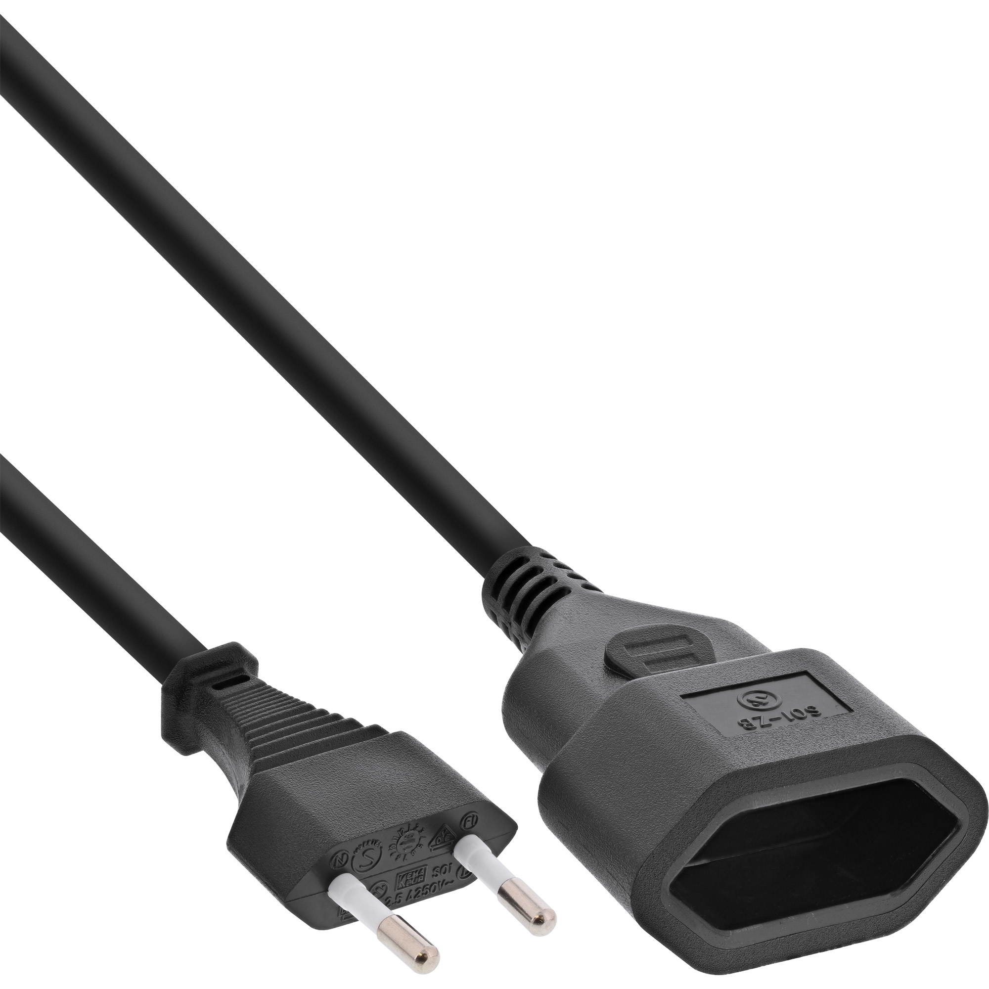 InLine 16681S power cable Black 1 m CEE7/16