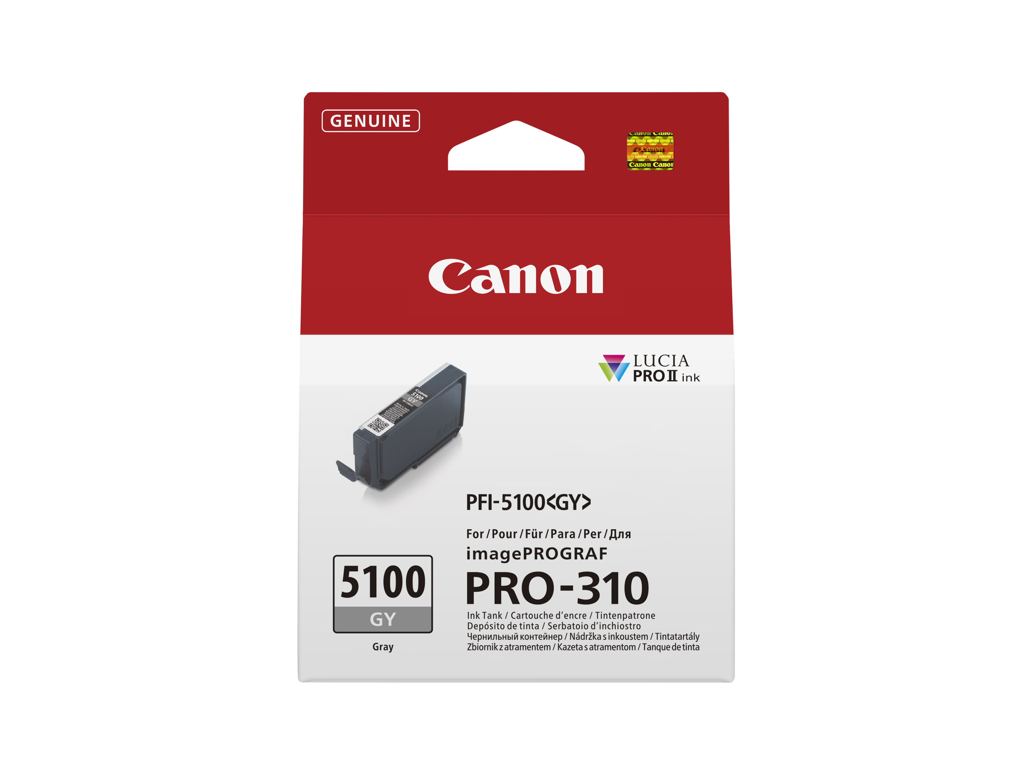 Canon PFI-5100 GY cartouche dencre 1 pi�ce(s) Original Gris