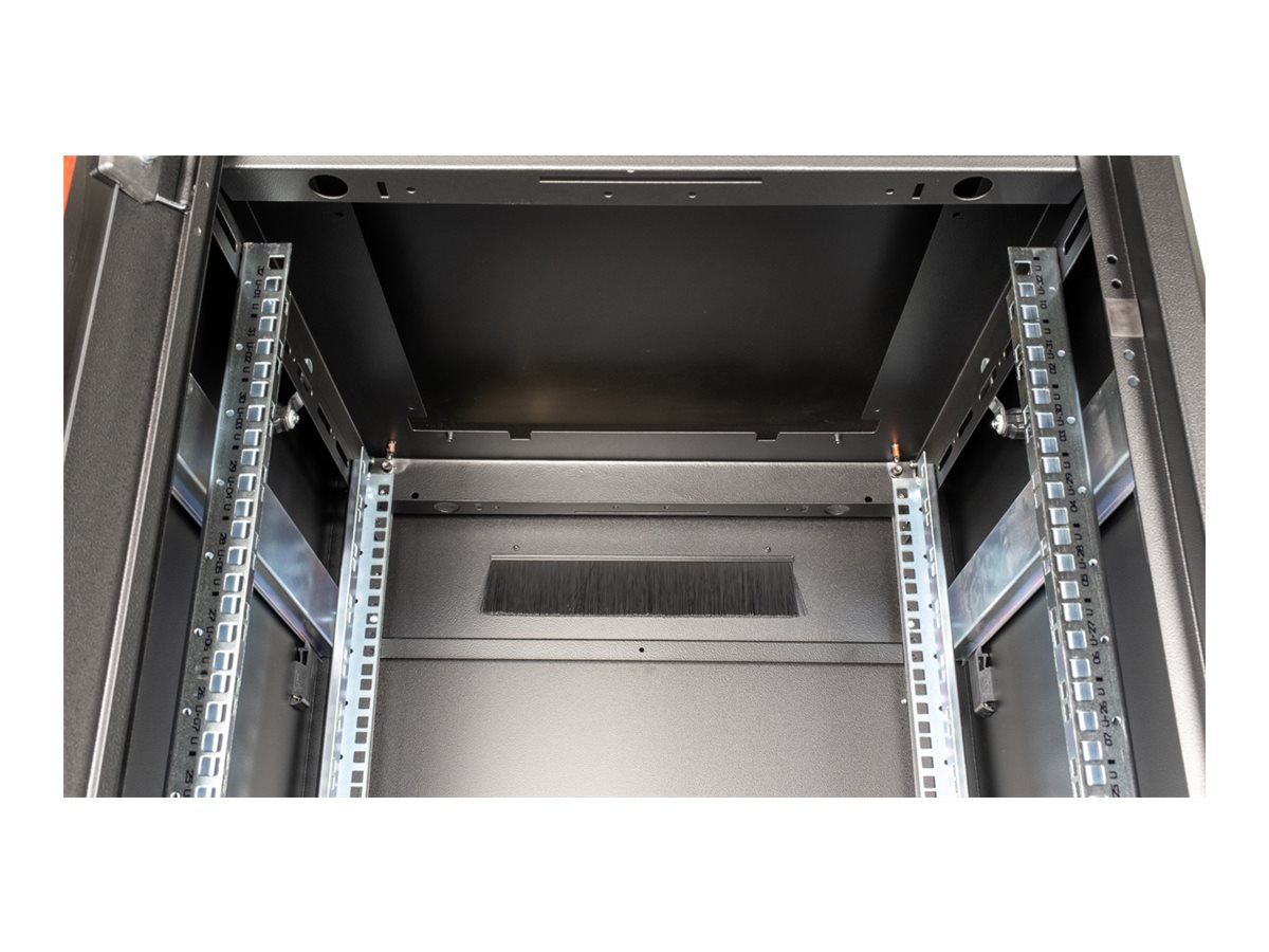 ROLINE Pro - Schrank Netzwerkschrank - RAL 9005, Jet Black - 32U - 48.3 cm (19)
