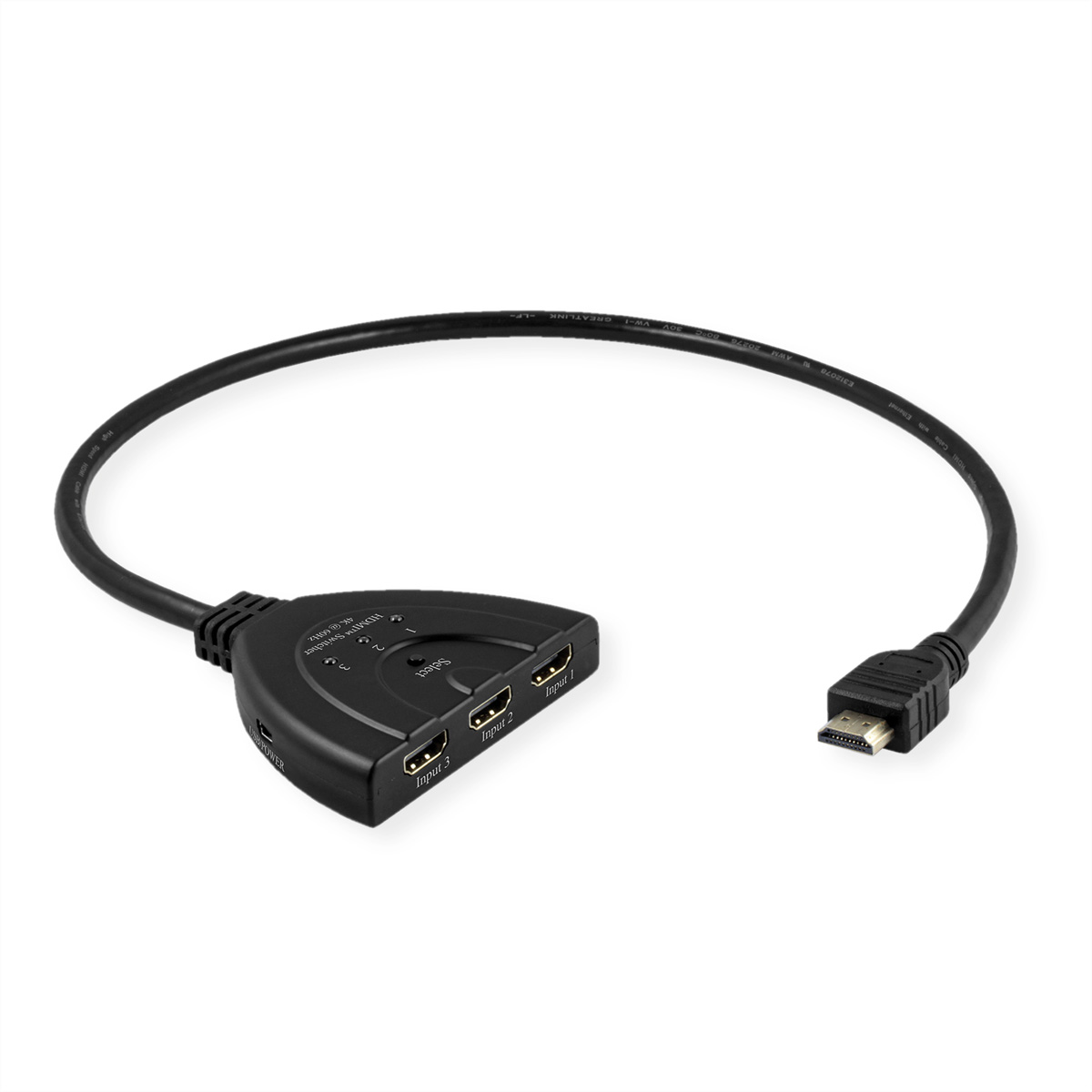 VALUE HDMI Switch 4K60Hz 3fach